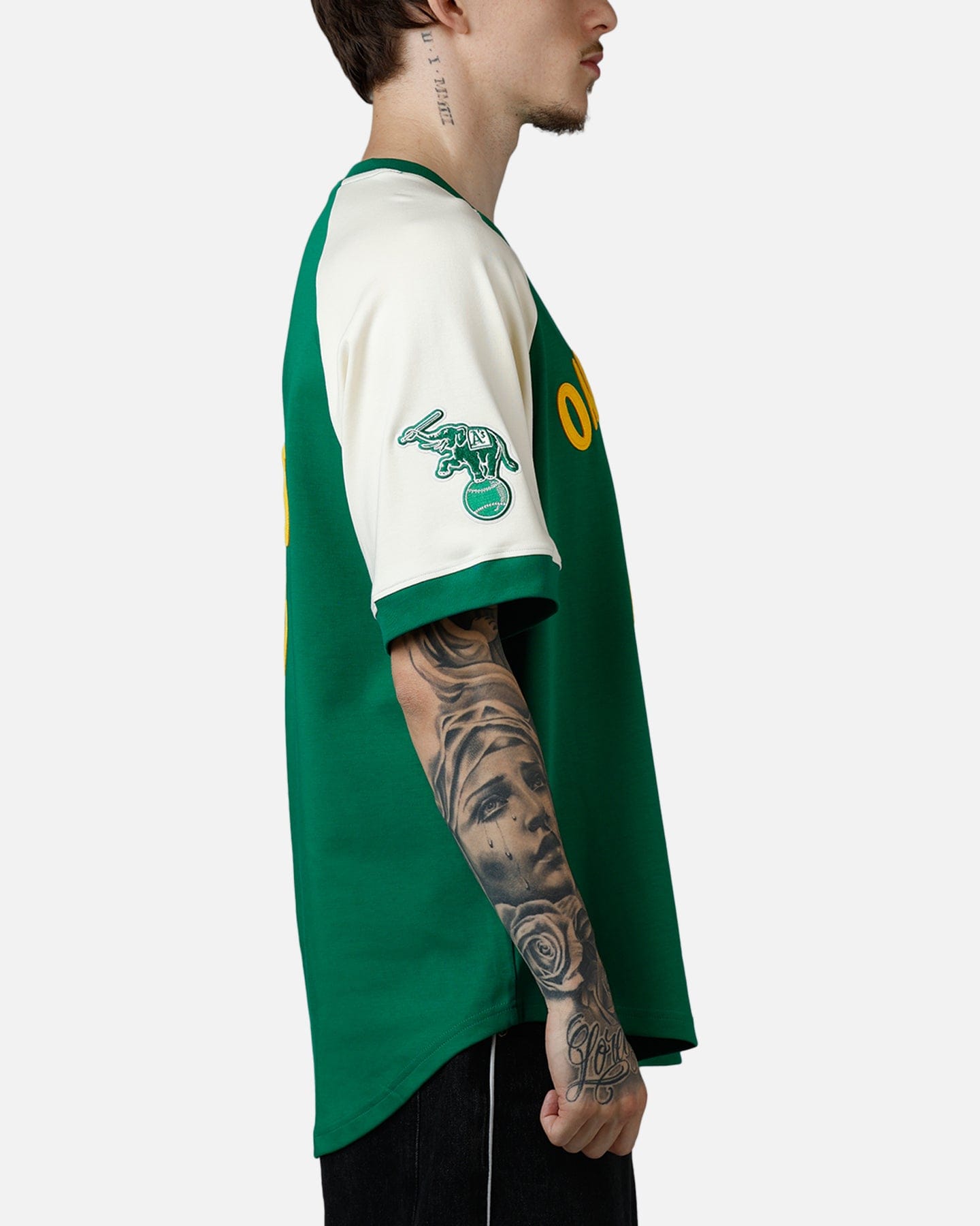 PRO Standard Oakland Athletics Double Knit Raglan T - Shirt Green