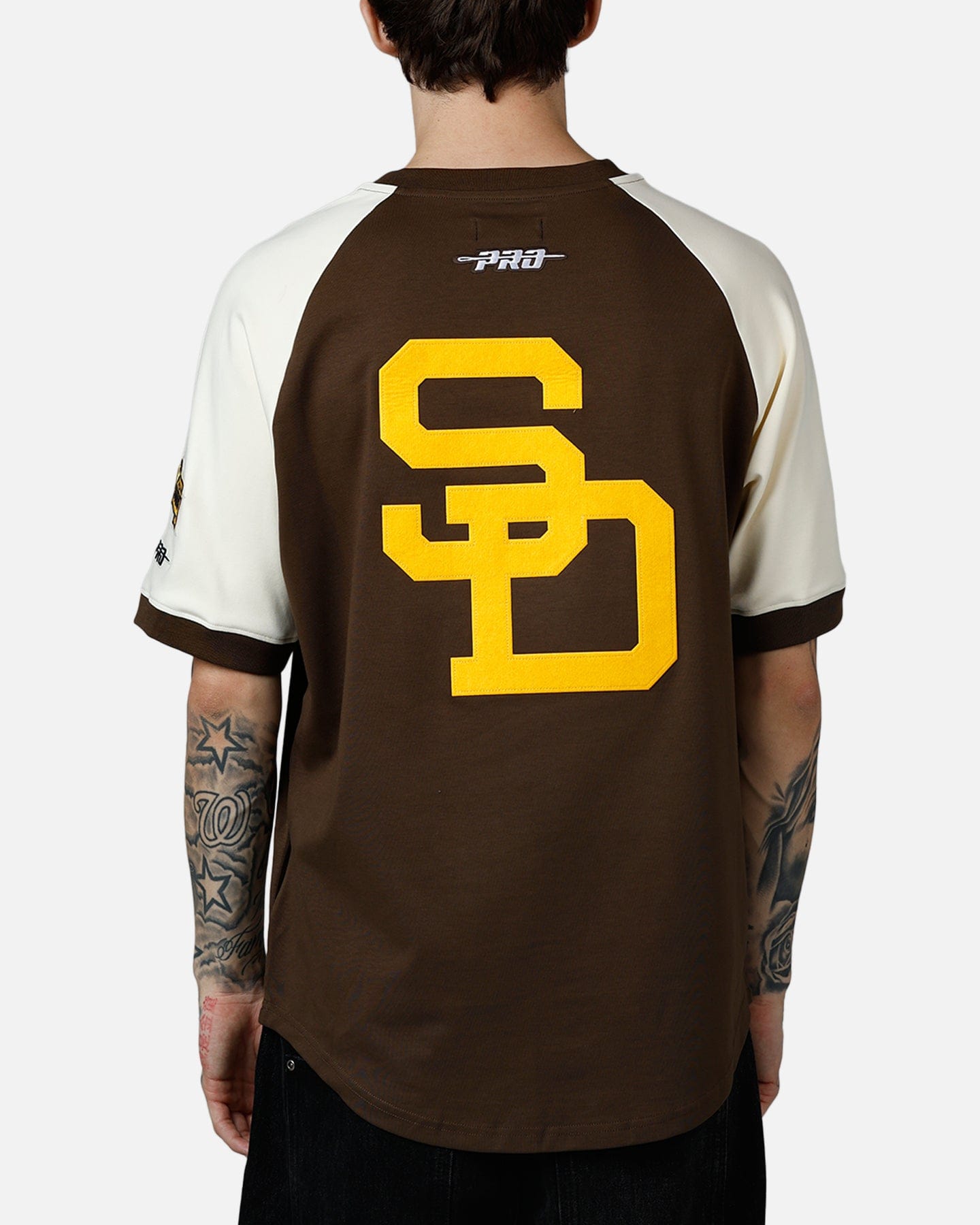 PRO Standard San Diego Padres Double Knit Raglan T - Shirt Brown
