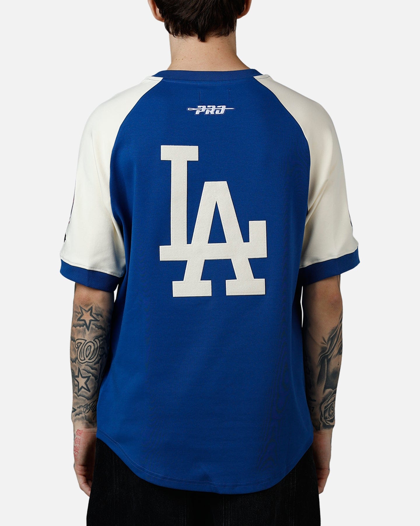 PRO Standard Los Angeles Dodgers Double Knit Raglan T - Shirt Blue