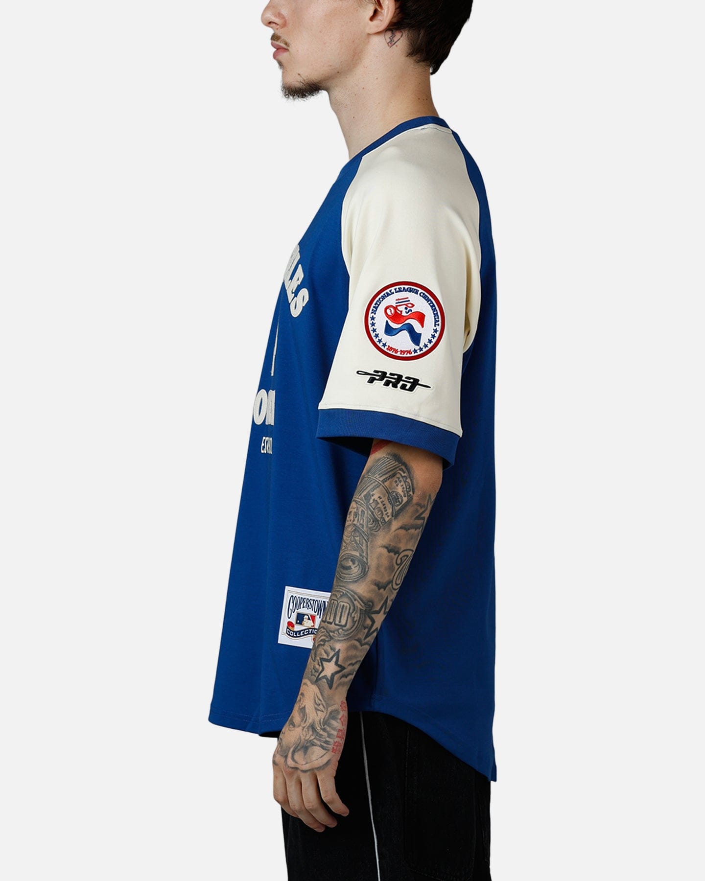 PRO Standard Los Angeles Dodgers Double Knit Raglan T - Shirt Blue