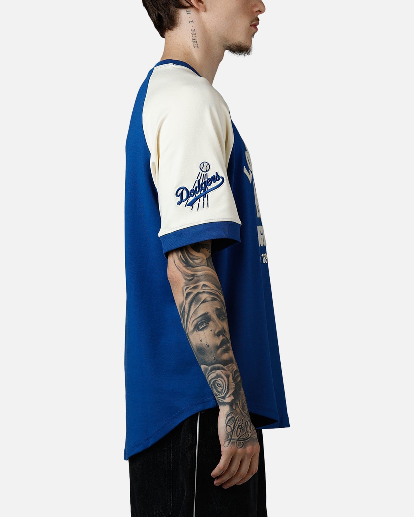 PRO Standard Los Angeles Dodgers Double Knit Raglan T - Shirt Blue