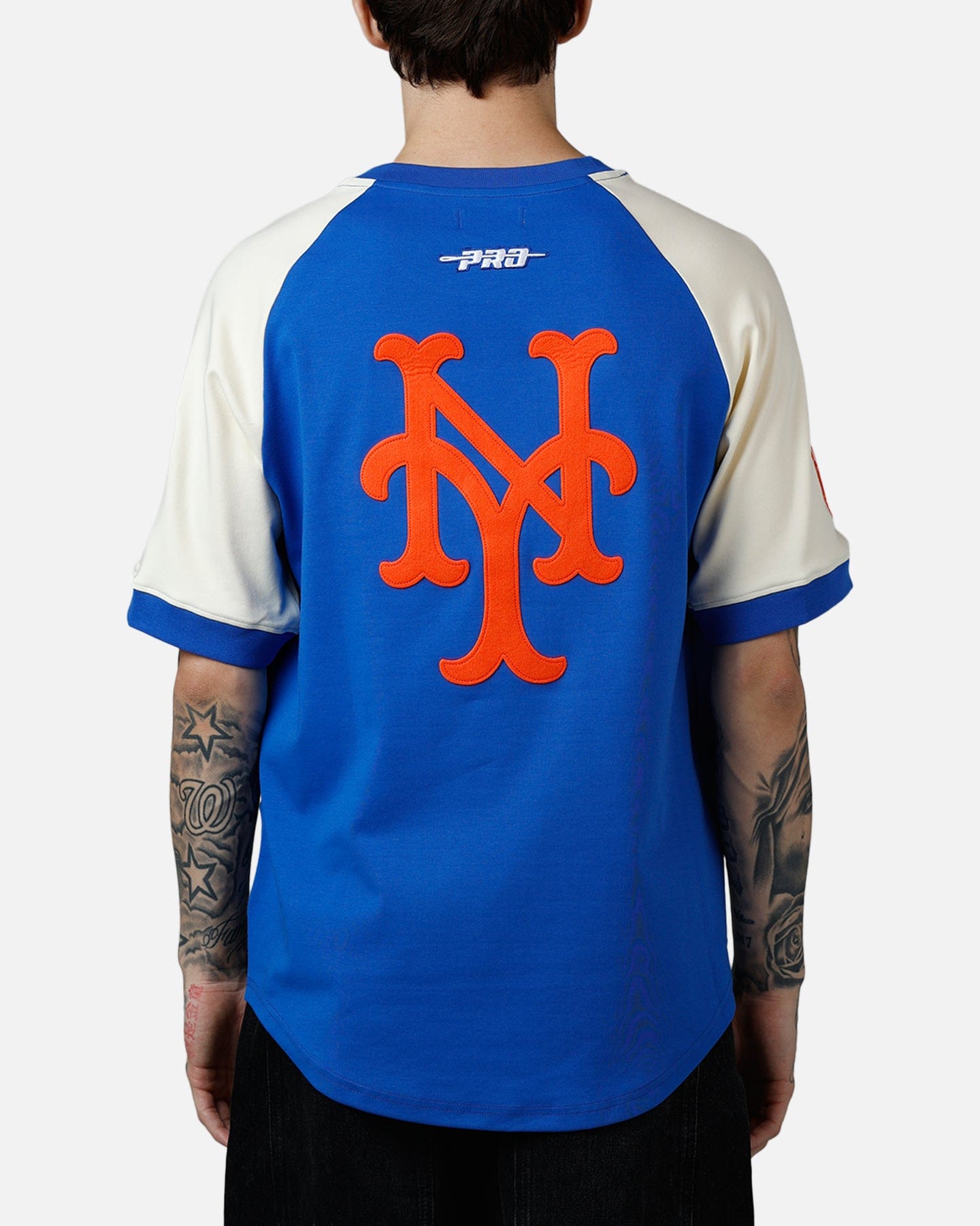 PRO Standard New York Mets Double Knit Raglan T - Shirt Blue