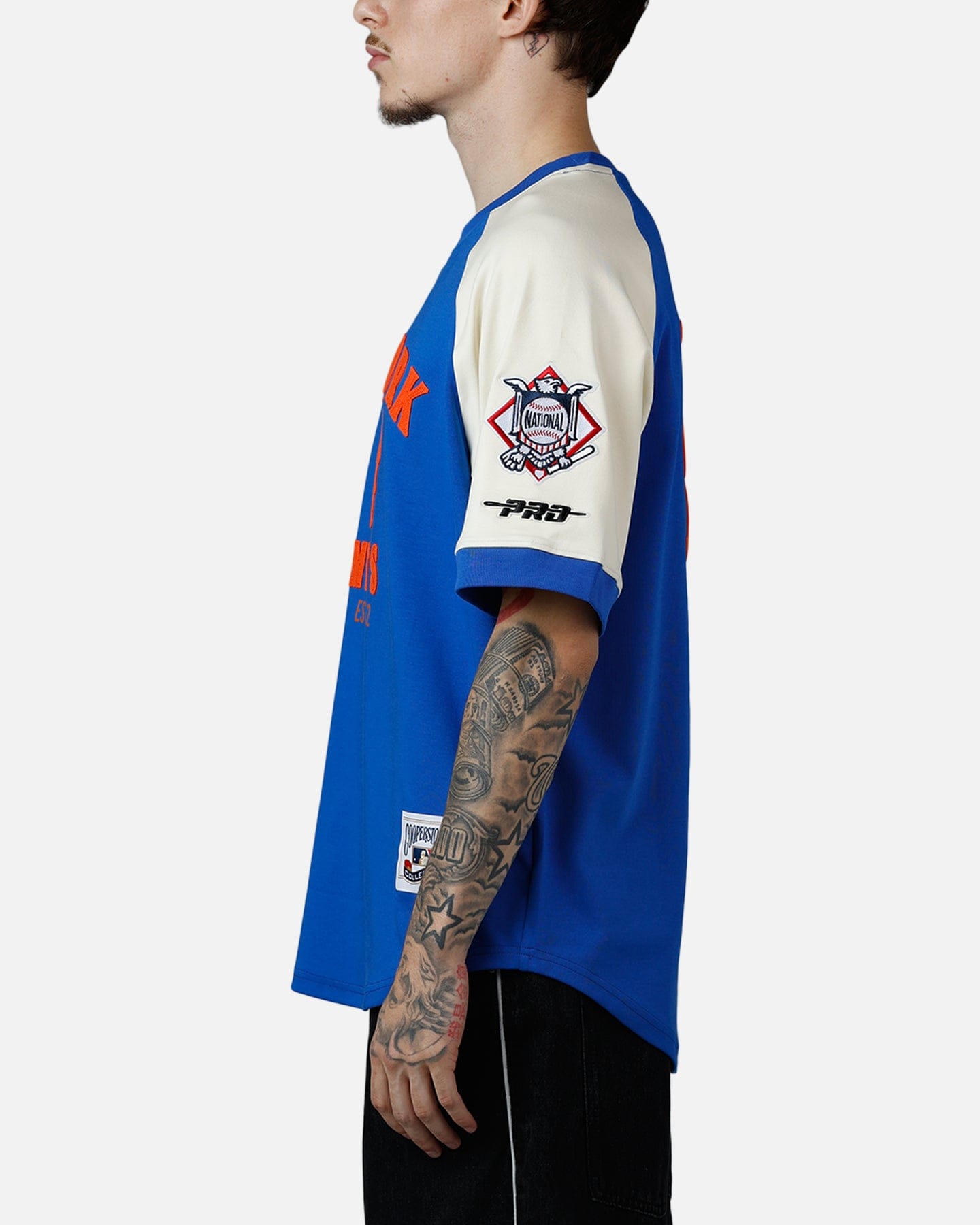 PRO Standard New York Mets Double Knit Raglan T - Shirt Blue