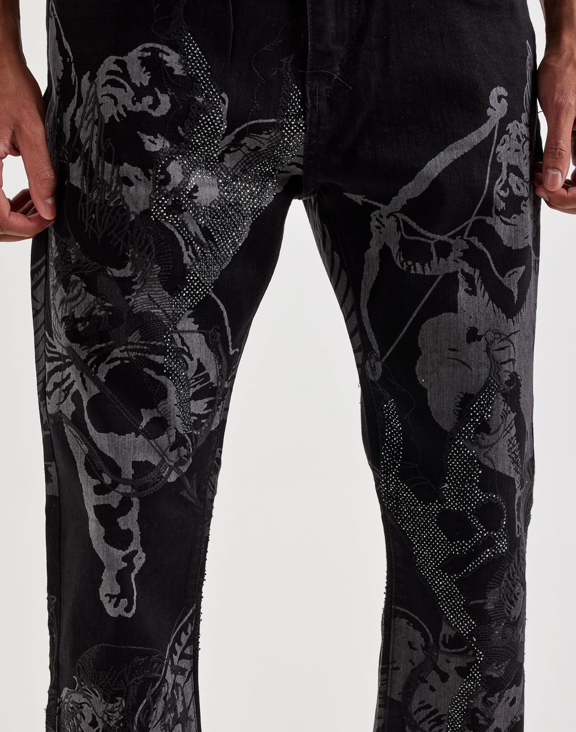 Waimea Angel Slim Rhinestone Denim Jeans