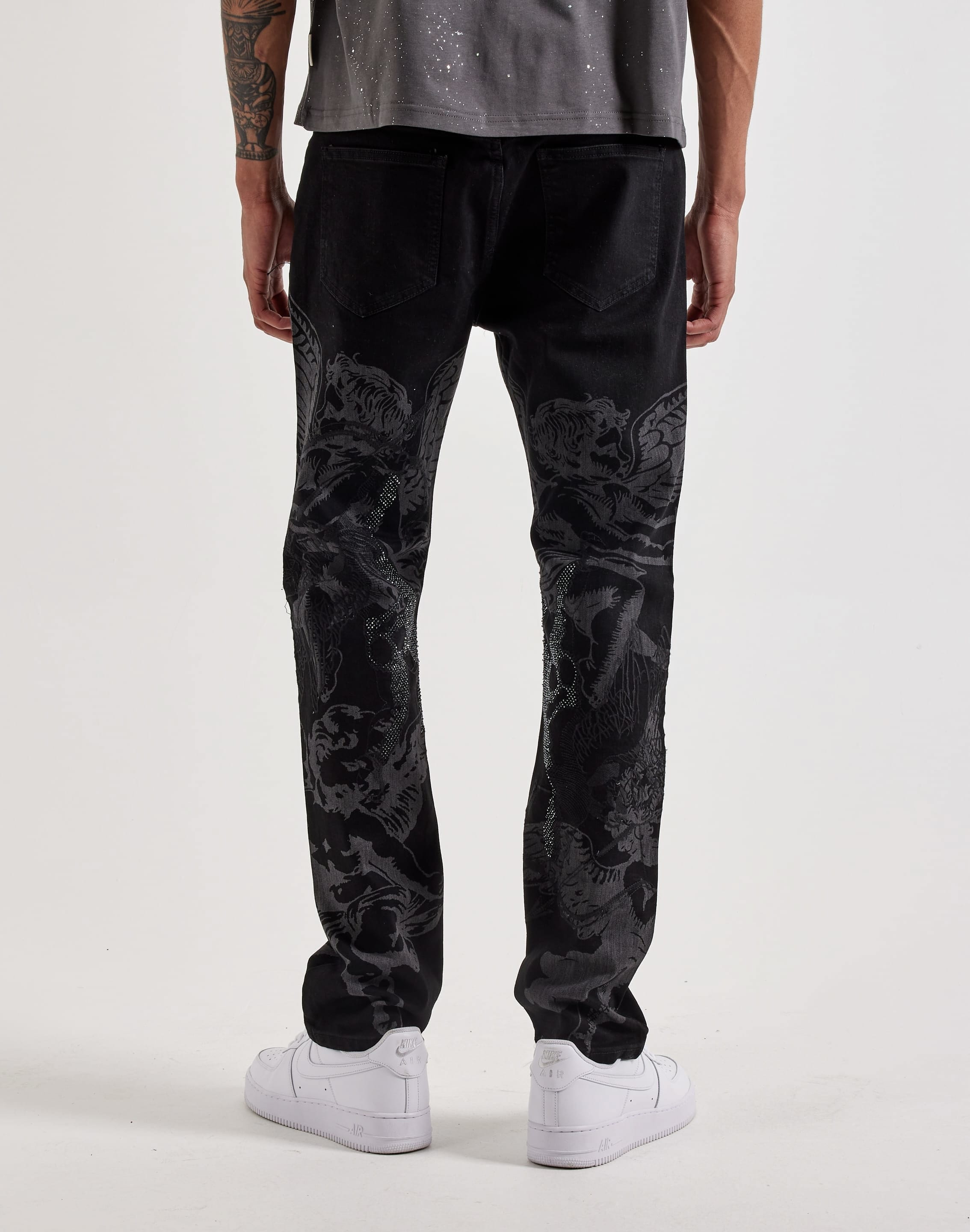 Waimea Angel Slim Rhinestone Denim Jeans
