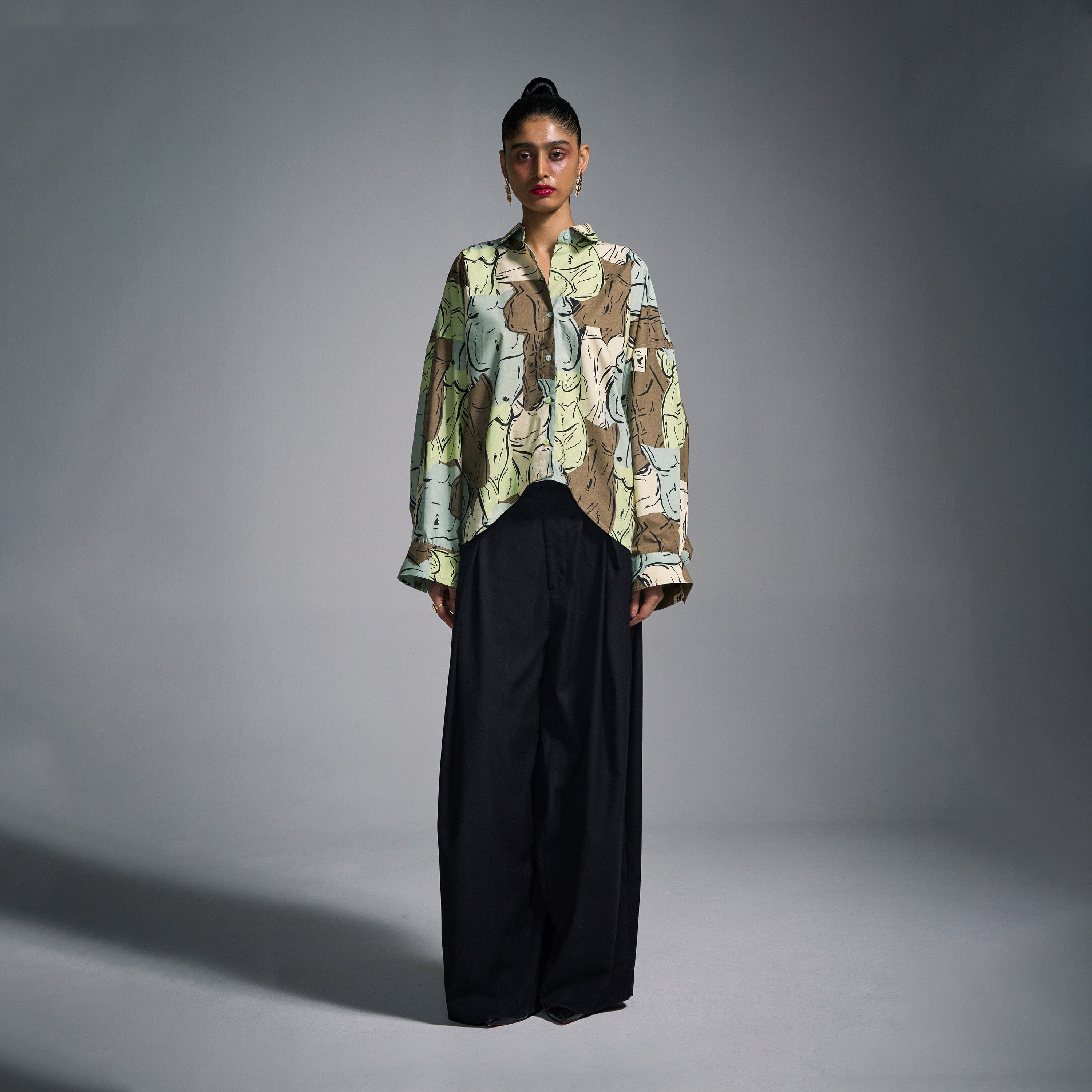 GREIGE Figure Studies Shirt - Greige Green