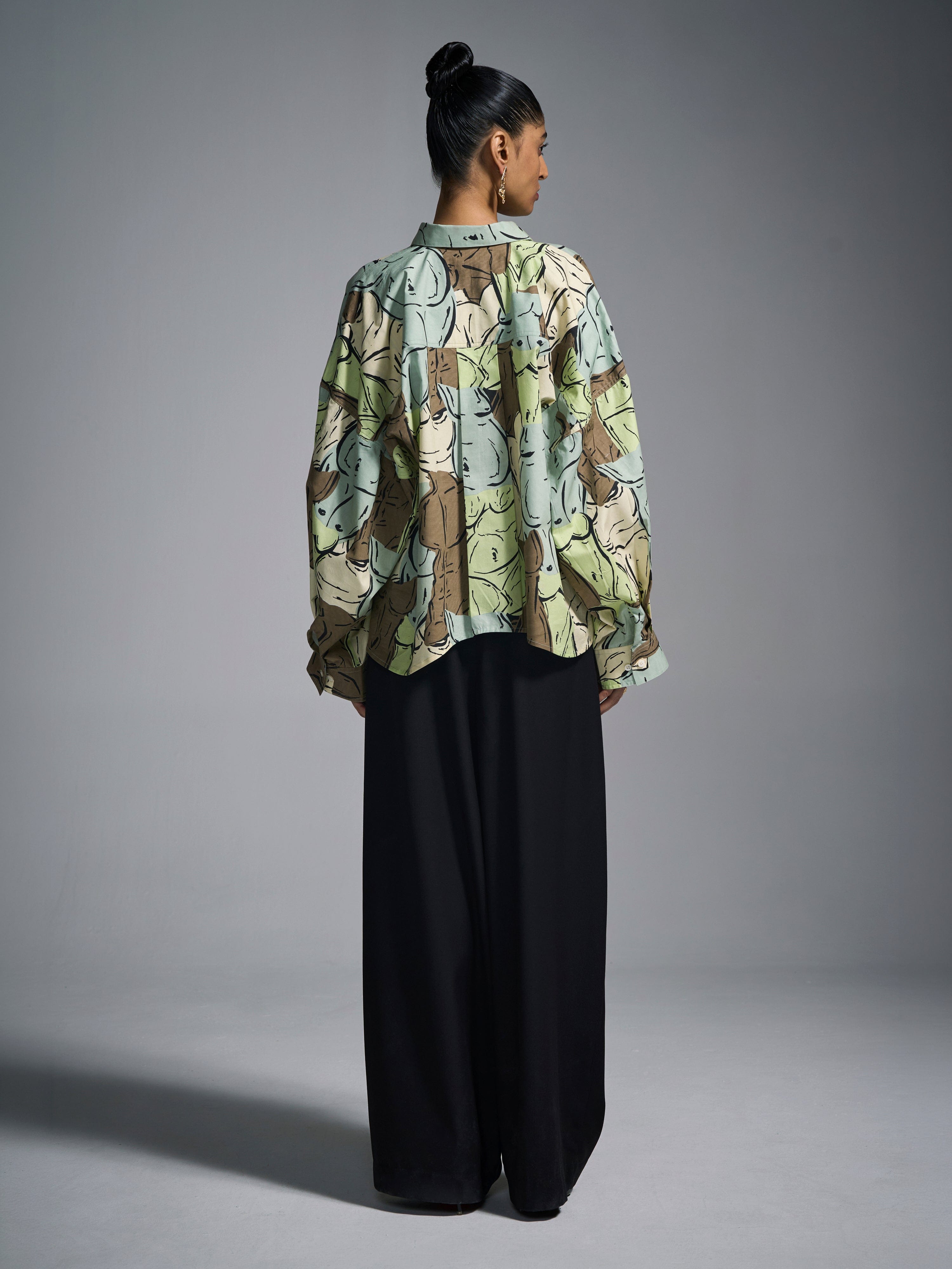 GREIGE Figure Studies Shirt - Greige Green