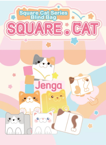Taropudding Mini Square Cat Ice Cool (Jenga) Glow In Dark Blind Bag Series (5PCS/Bag) by Choco Teddy