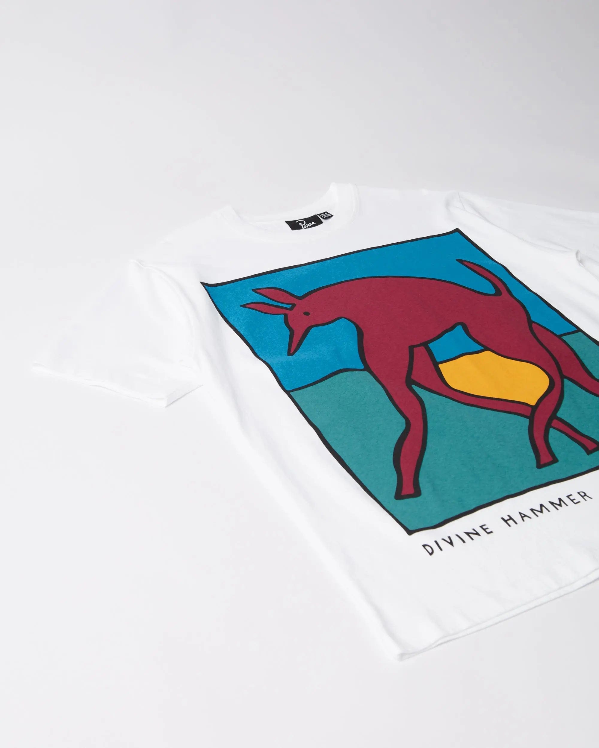 Byparra Bear Dog Hammer T - Shirt (White)