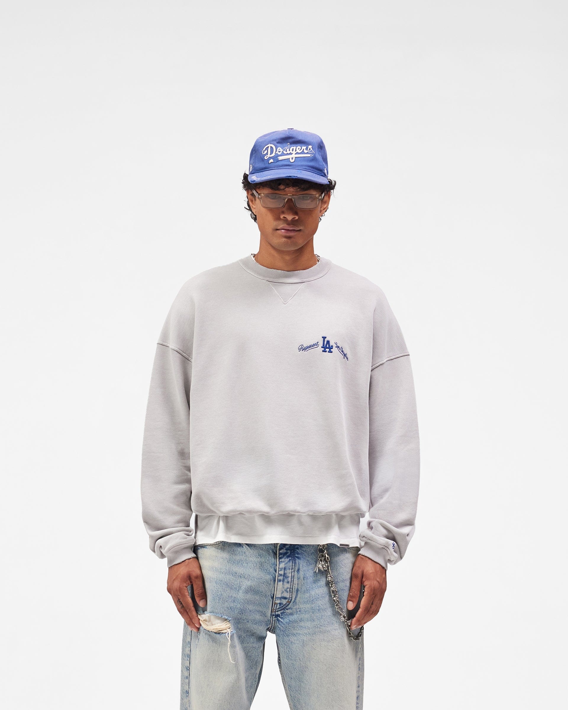 Exclusives Los Angeles Dodgers x Represent Sweater - Sprayed Mist