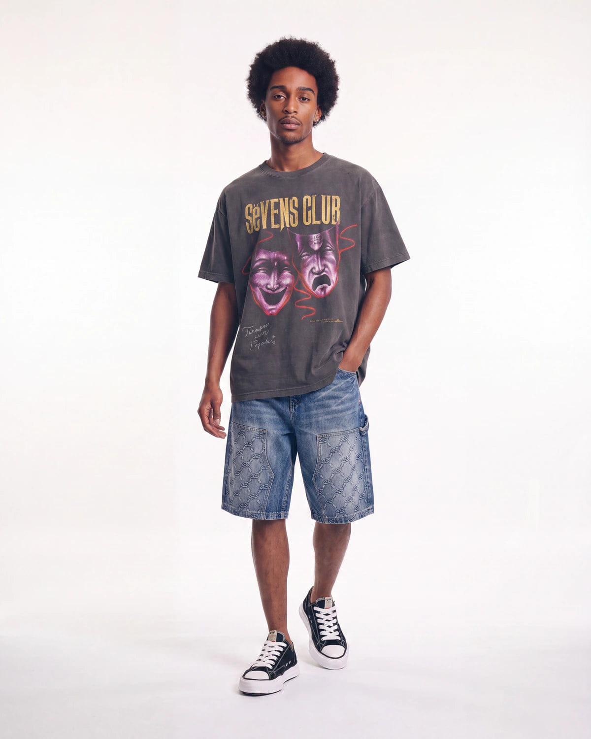 Triple Sevens Optical T-Shirt Black