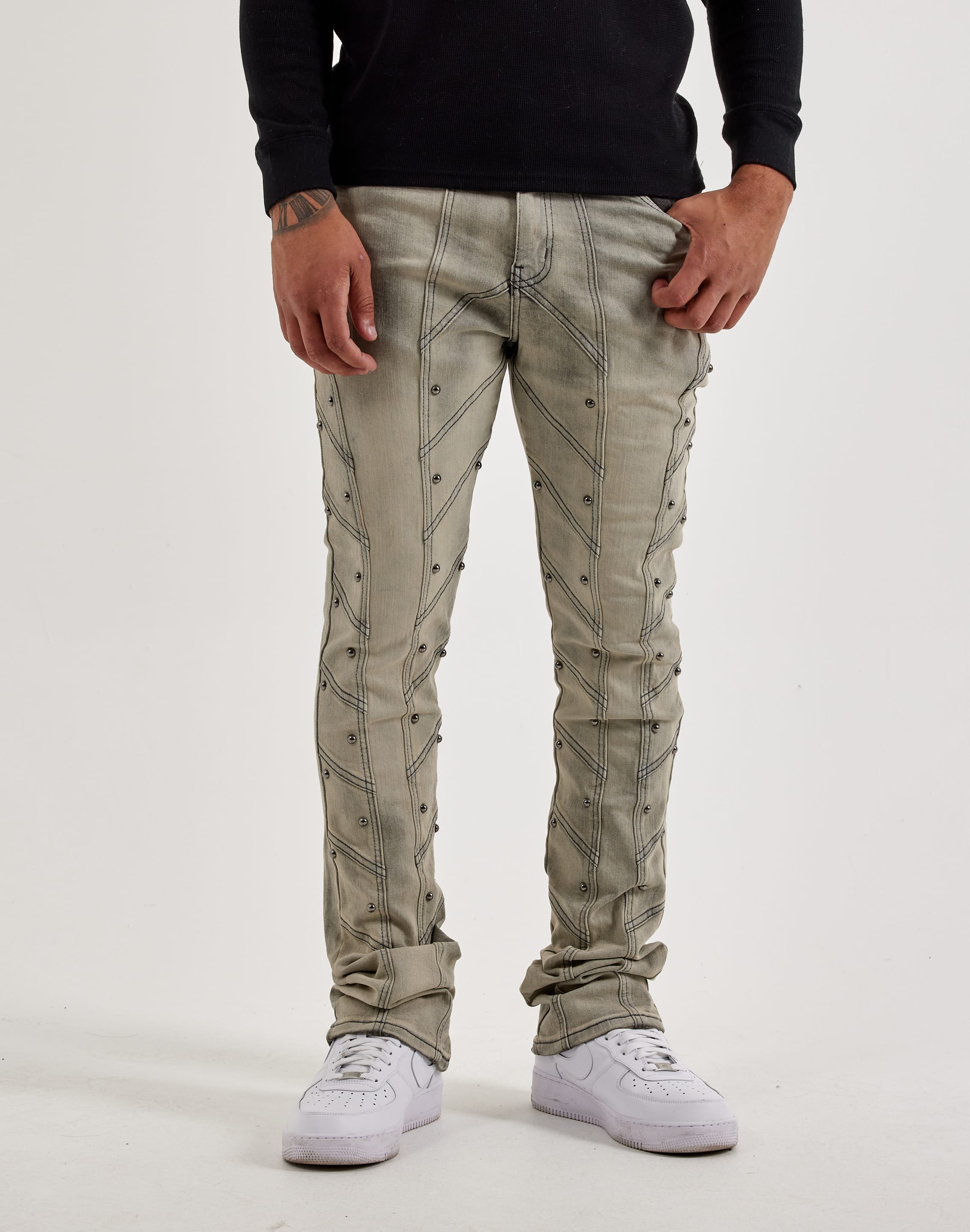Waimea Stacked Sideline Stud Denim Jeans