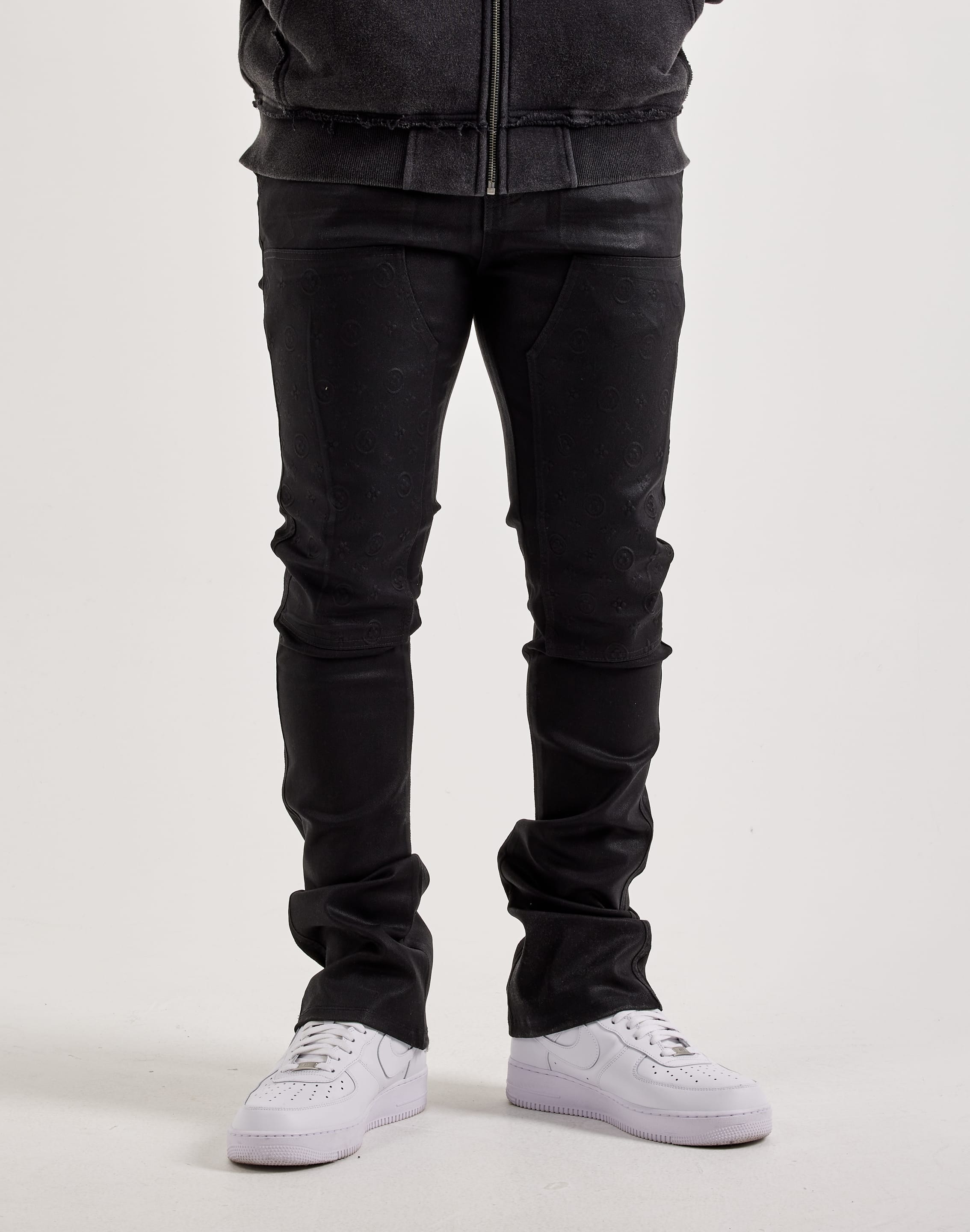 Waimea Wax Coated Stacked Embossed Denim Jeans