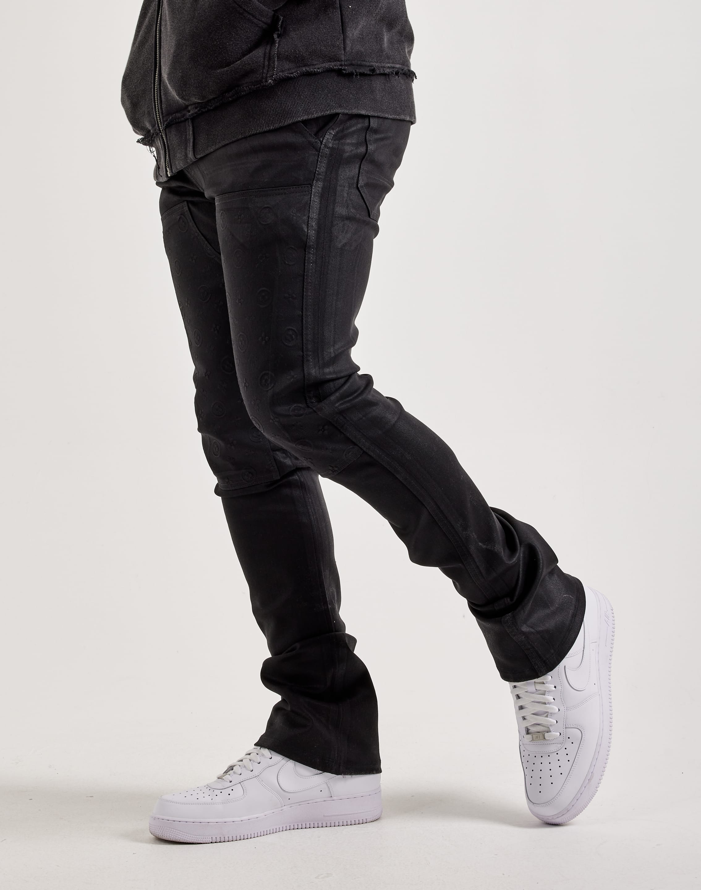 Waimea Wax Coated Stacked Embossed Denim Jeans