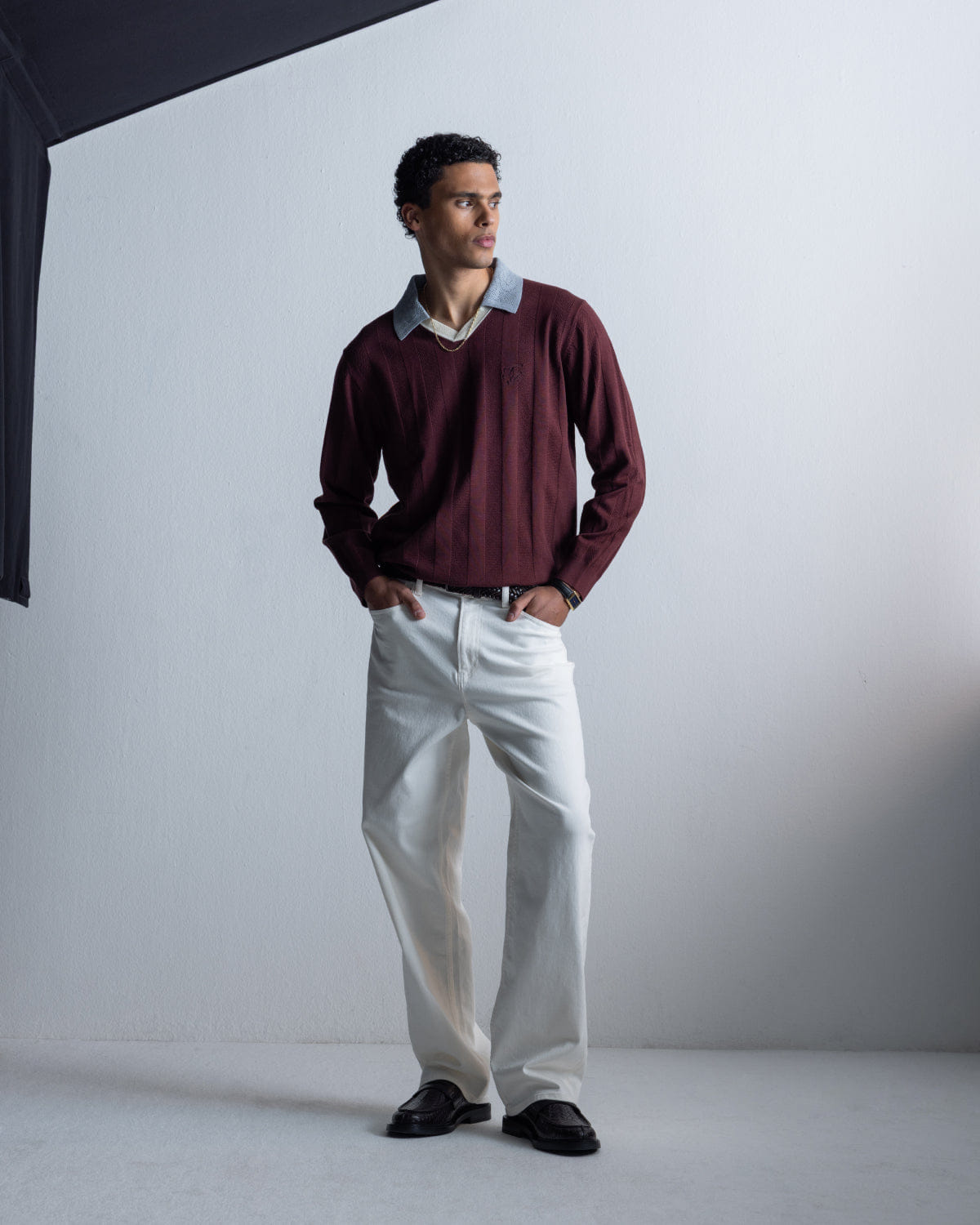 Trend Maven Knit Football Jersey Bitter Chocolate
