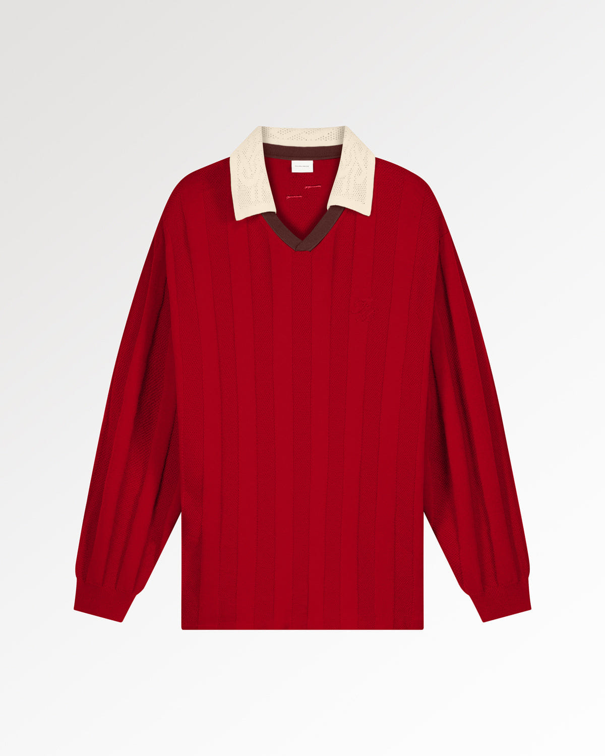 Trend Maven Knit Football Jersey Scarlet Red