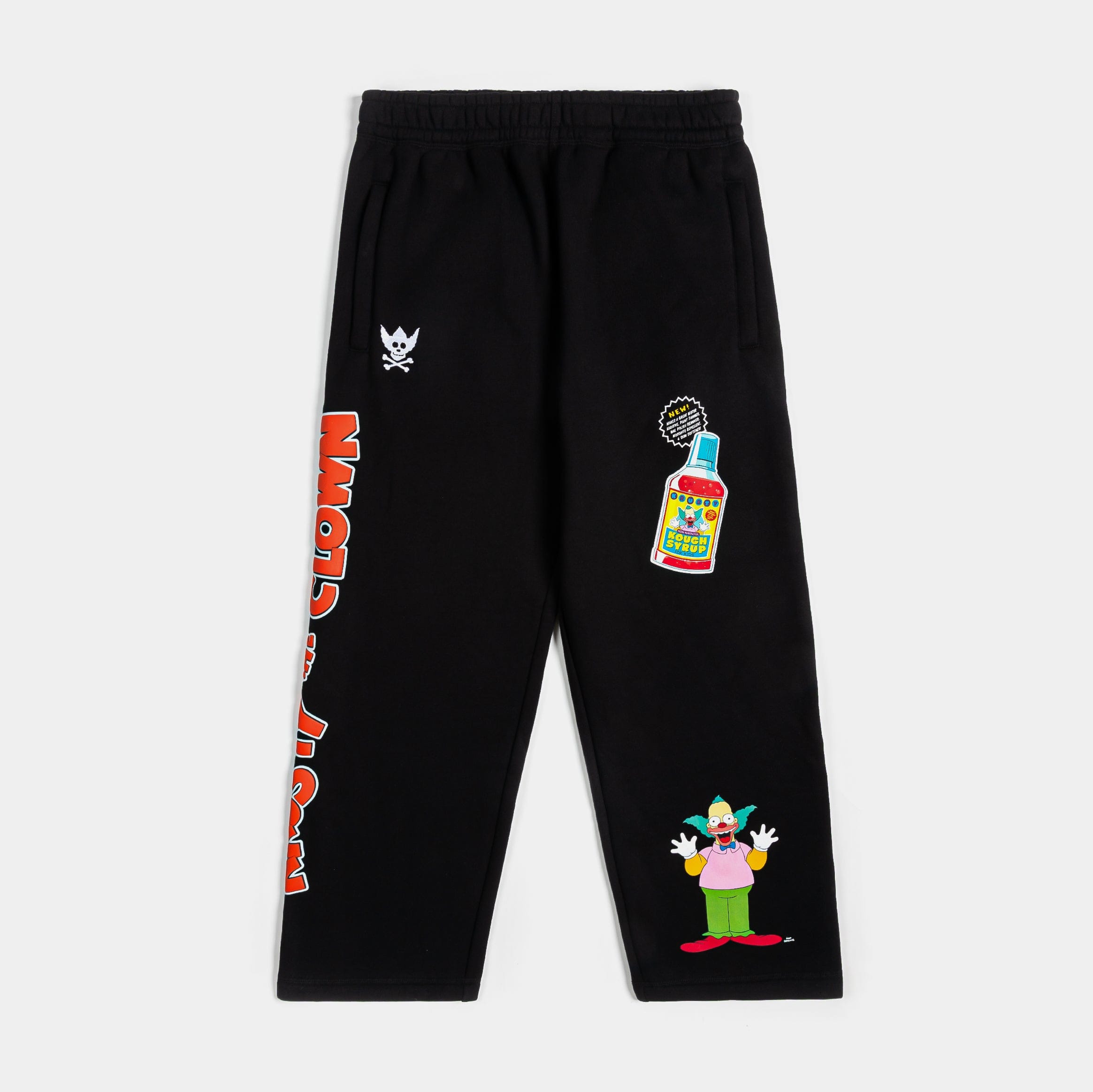 Simpsons x SP The Simpsons By Shoe Palace Krusty The Clown Mens Sweatpants (Black/Red)