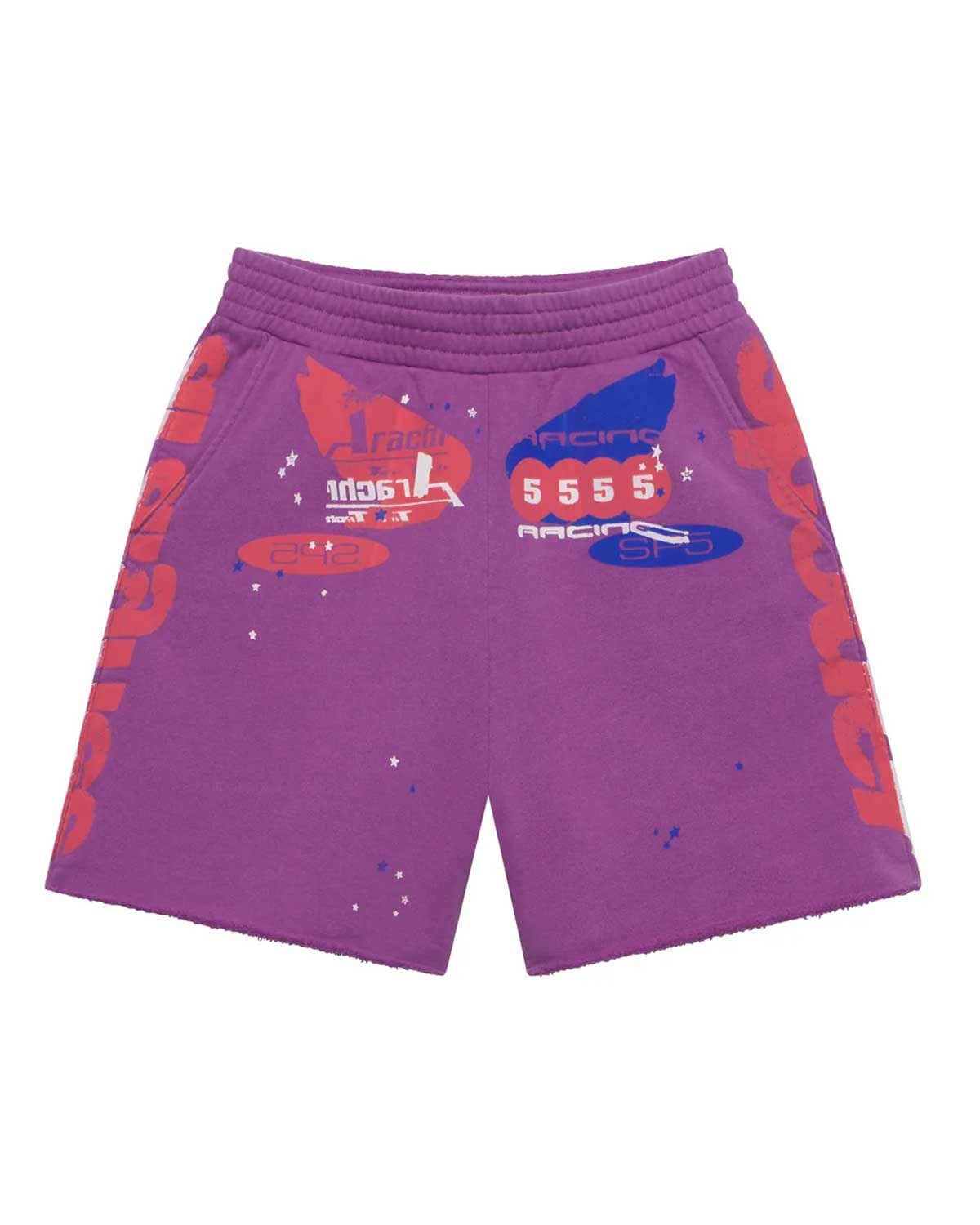 Sp5der Worldwide Sp5der Tire Tech Sweatshorts Fuchsia Pink