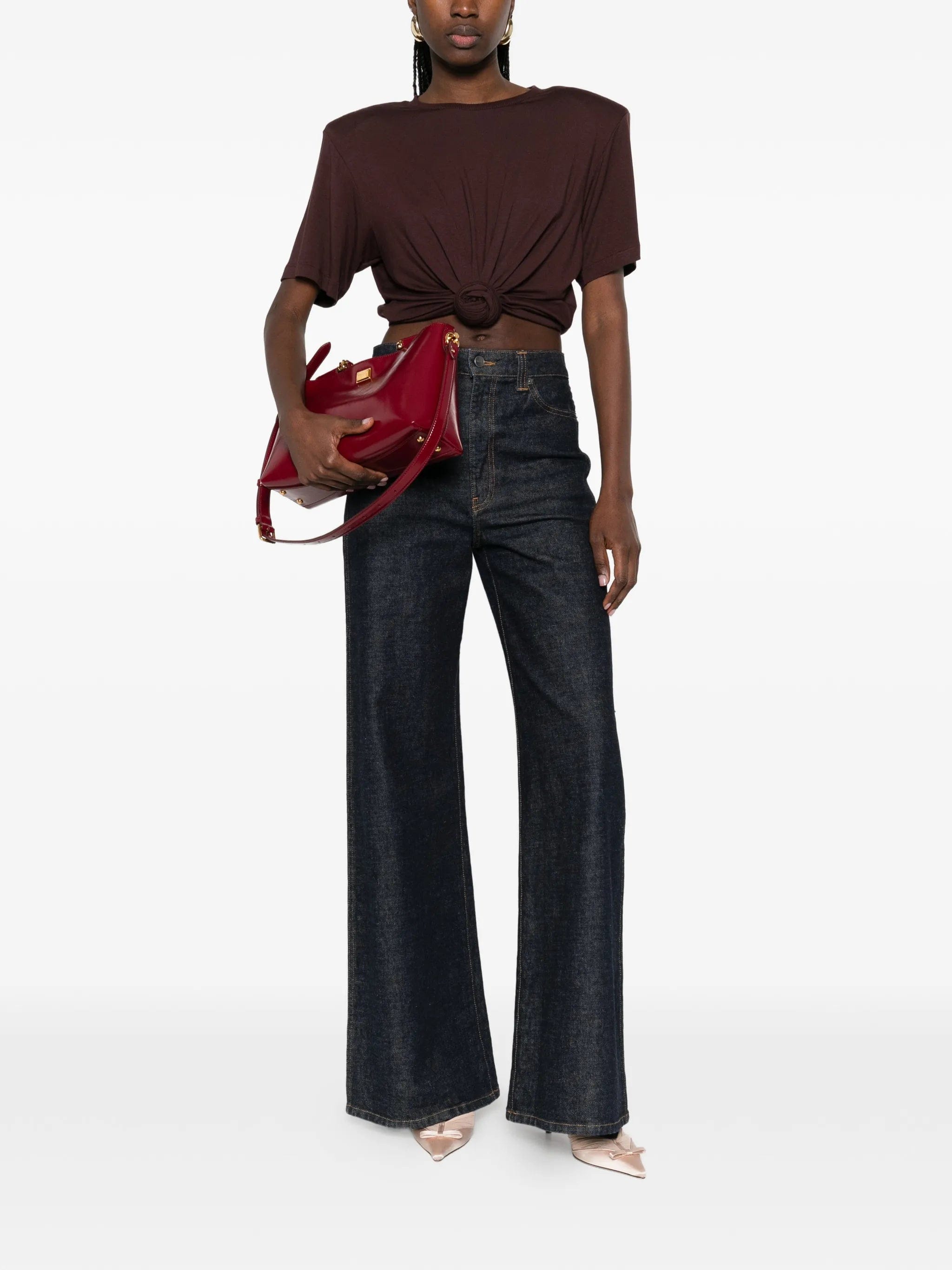 Magda Butrym knotted T - shirt