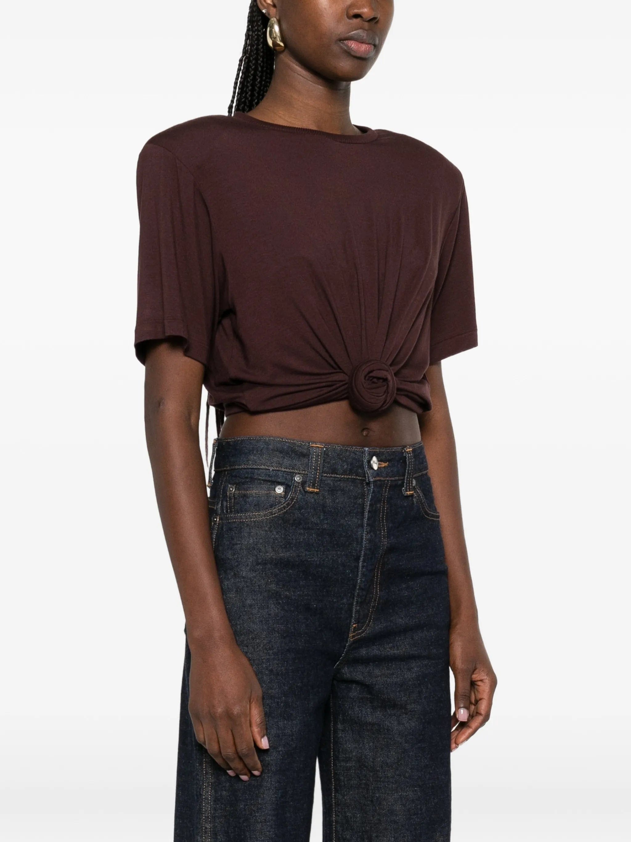 Magda Butrym knotted T - shirt