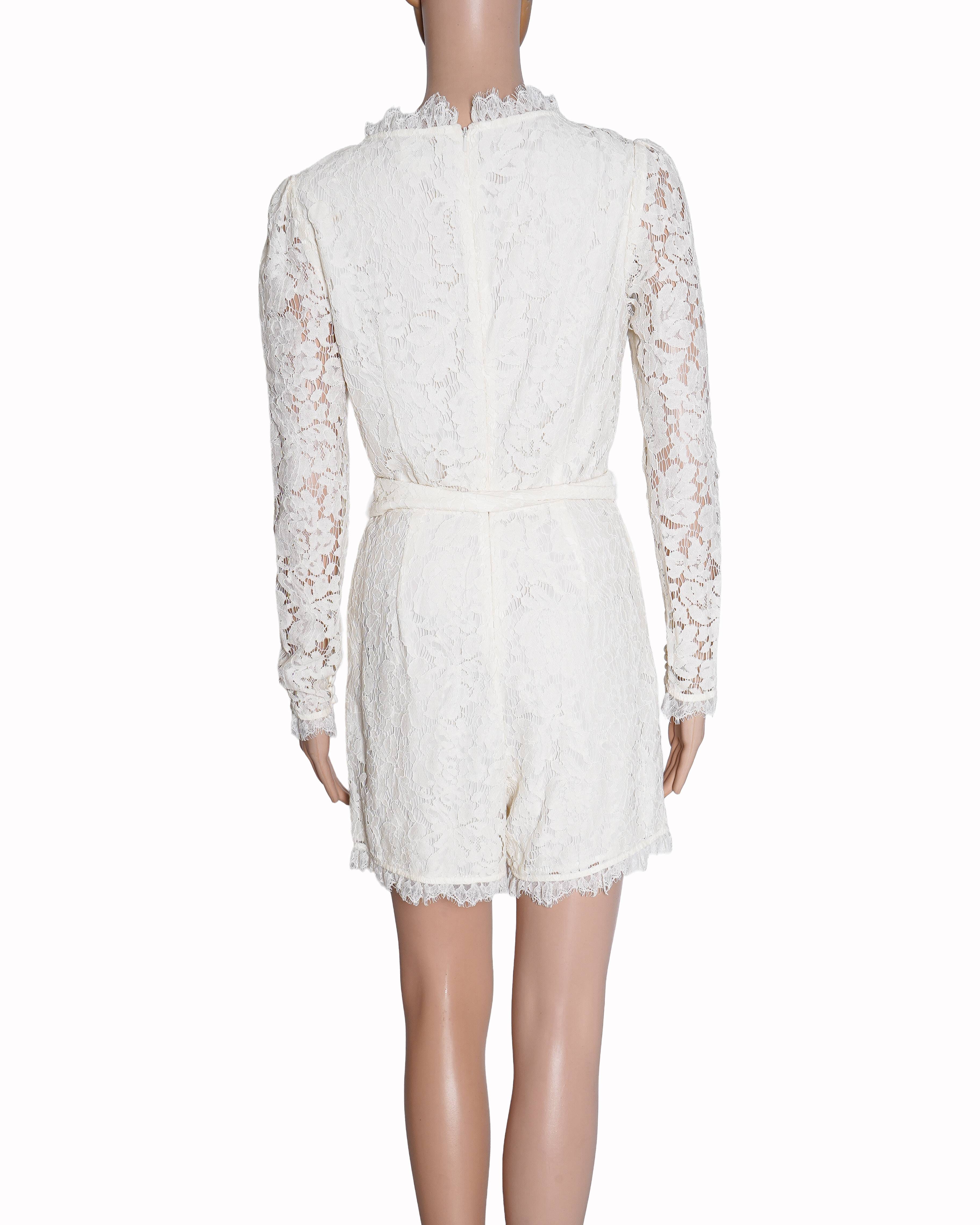 Temperley London V - Neck Lace Romper