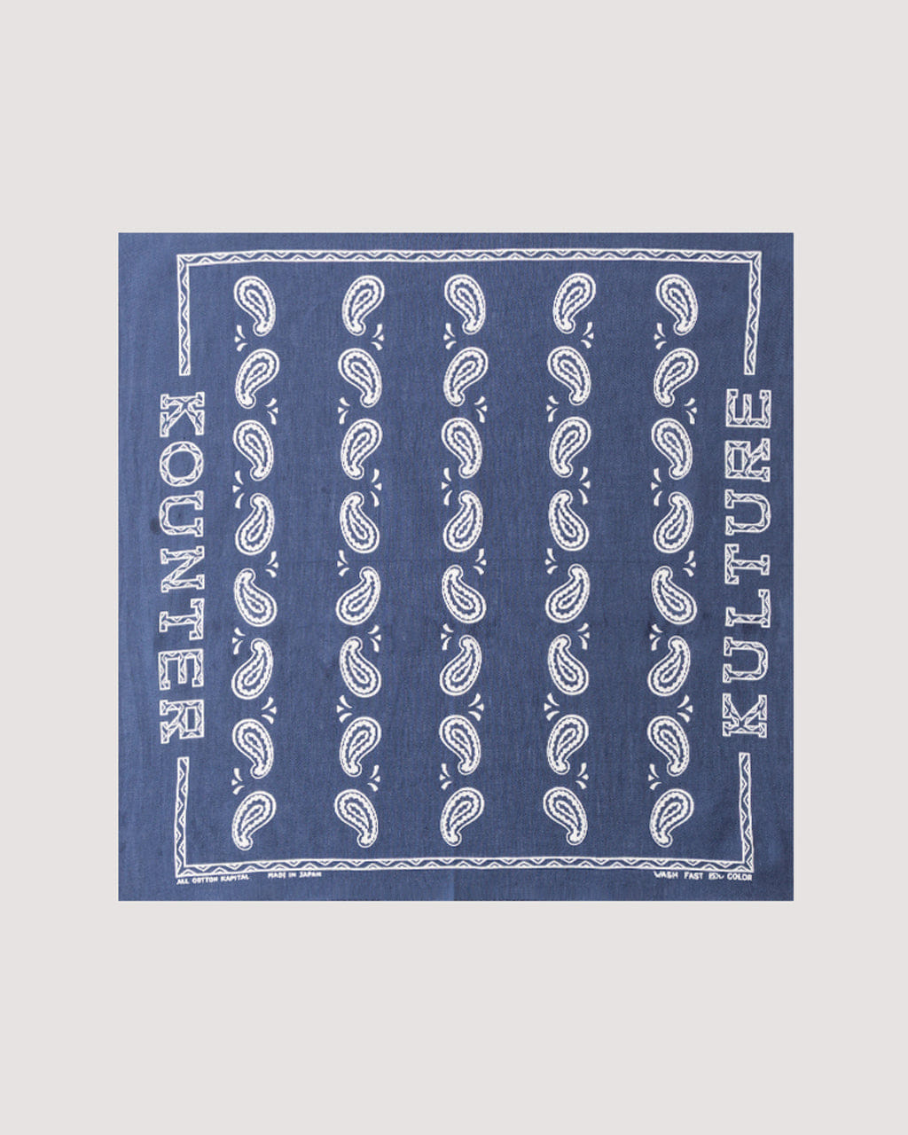 Kapital Fastcolor Selvedge Bandanna (KOUNTER KULTURE PECOS Paisley - Navy