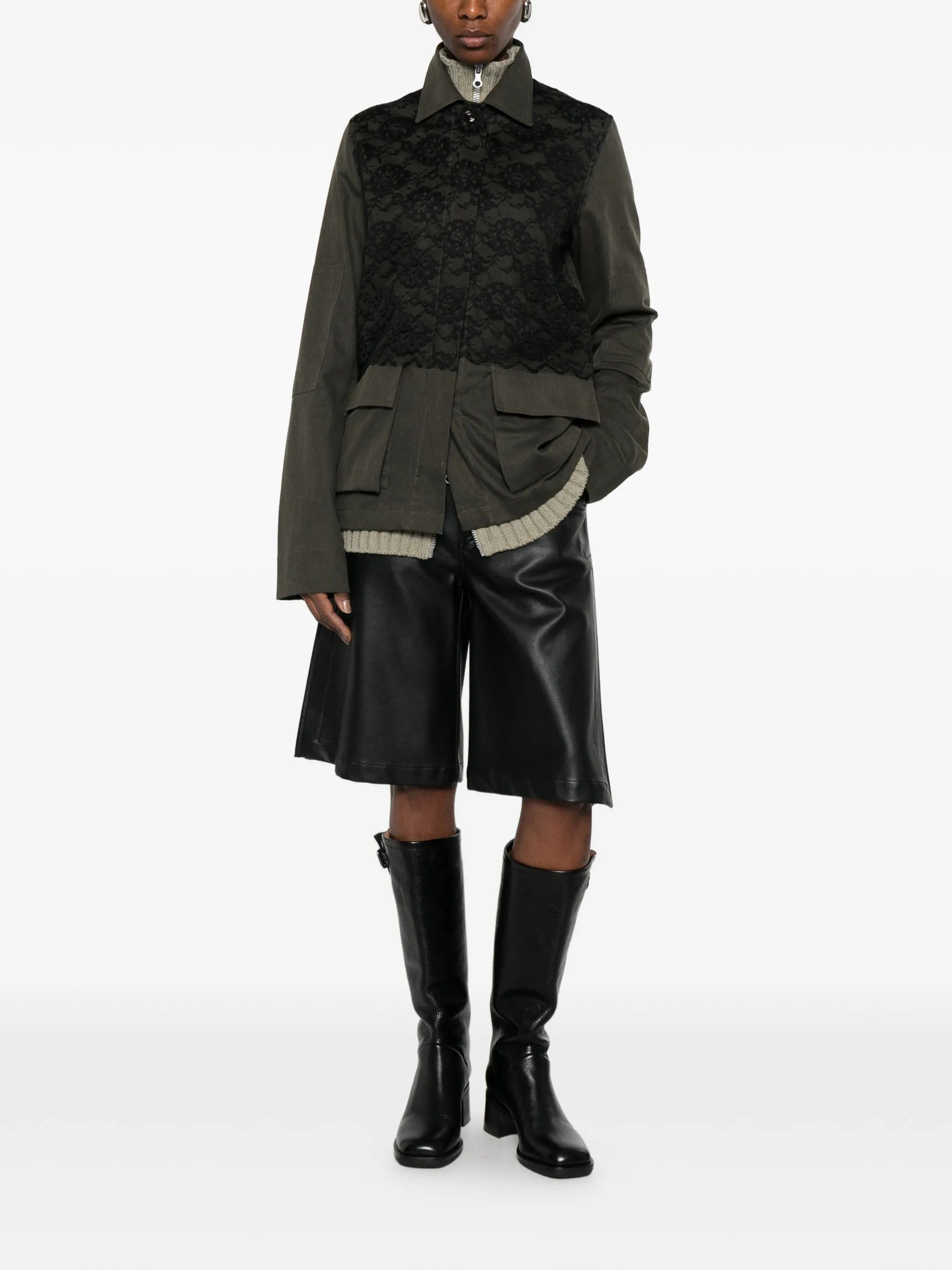 OUR Legacy Split lace - appliqued blazer