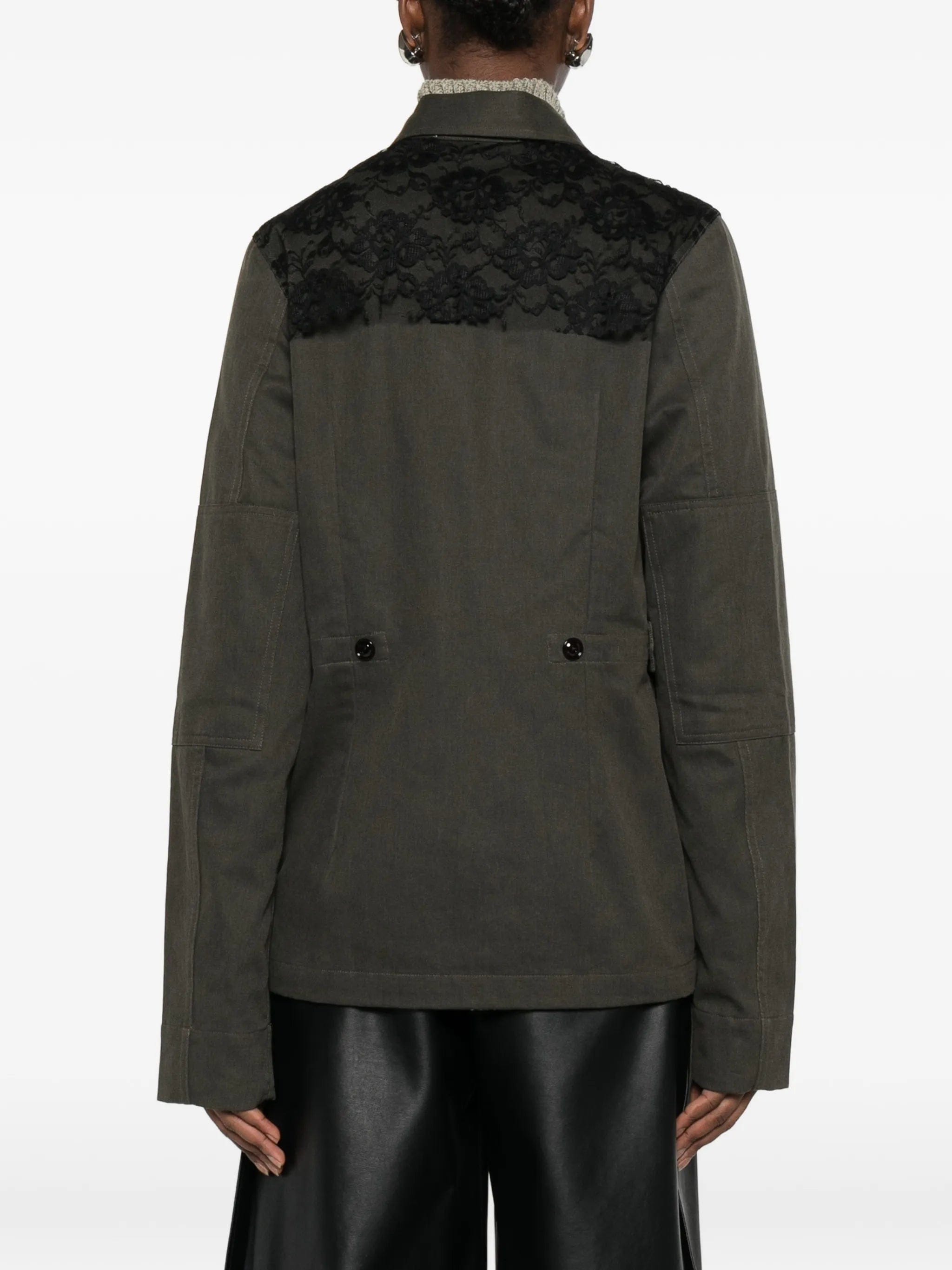 OUR Legacy Split lace - appliqued blazer