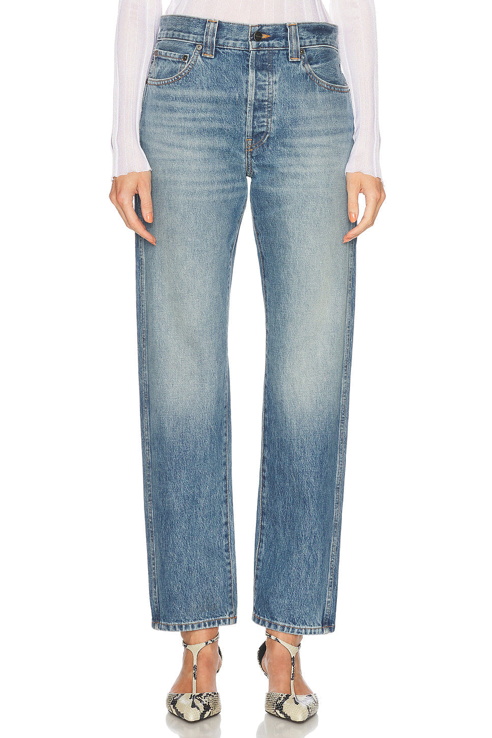 Khaite Callum Straight Leg Jeans