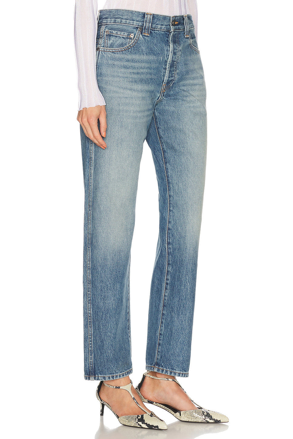 Khaite Callum Straight Leg Jeans