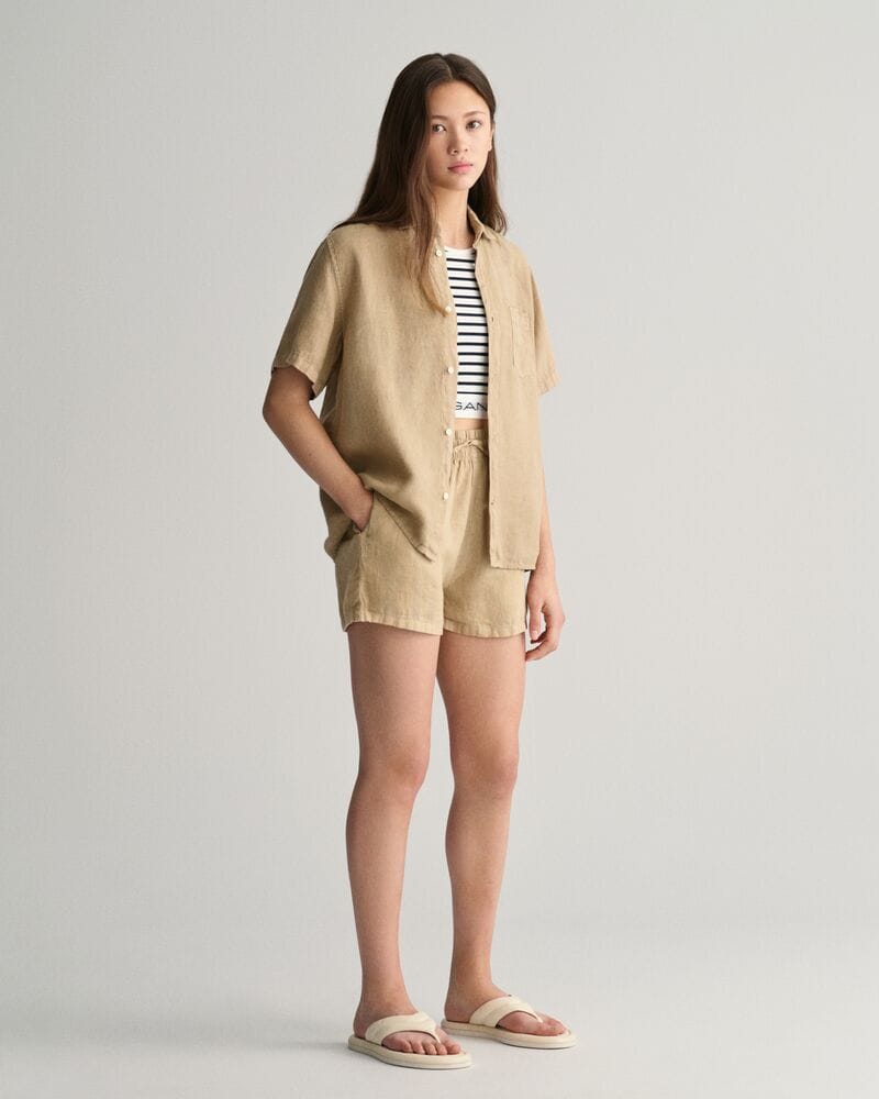 Gant Teens Linen Short Sleeve Shirt