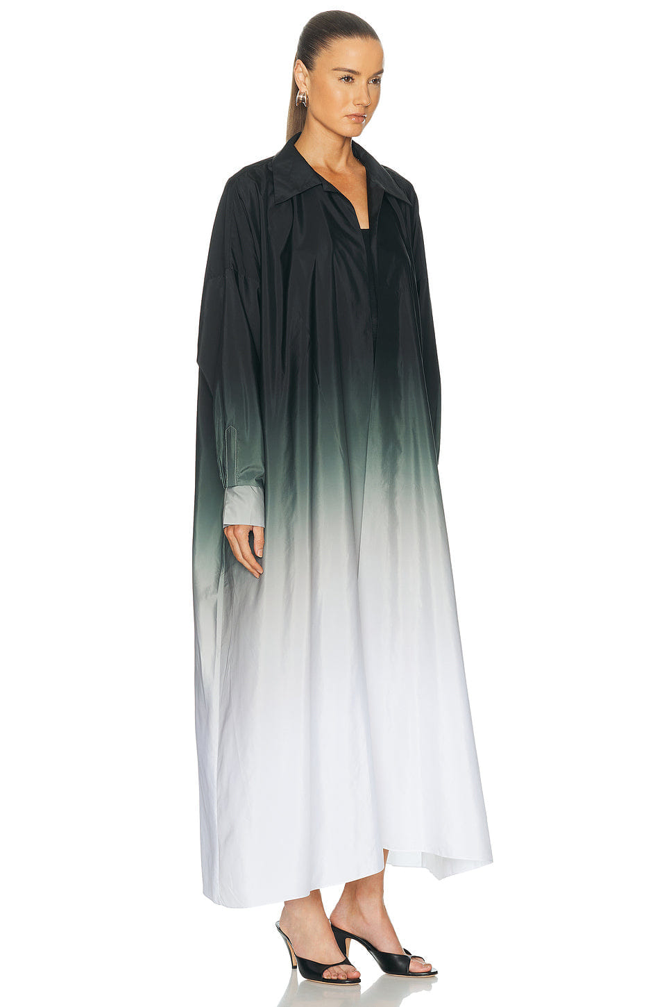 Norma Kamali Super Oversized Midcalf Shirt Dress