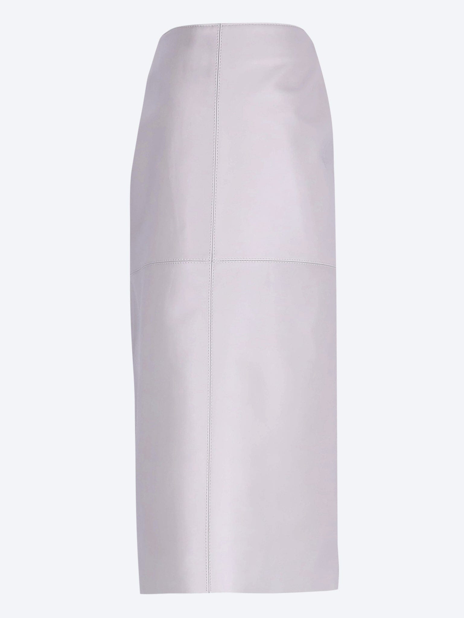 SOEUR Gwen leather midi skirt