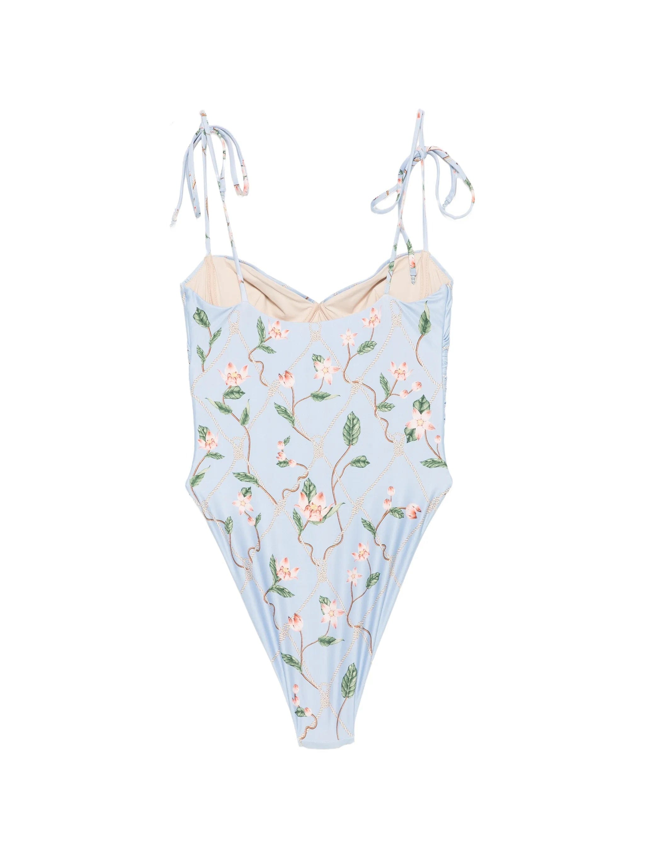 Agua by Agua Bendita Rábano Navegante floral - print swimsuit