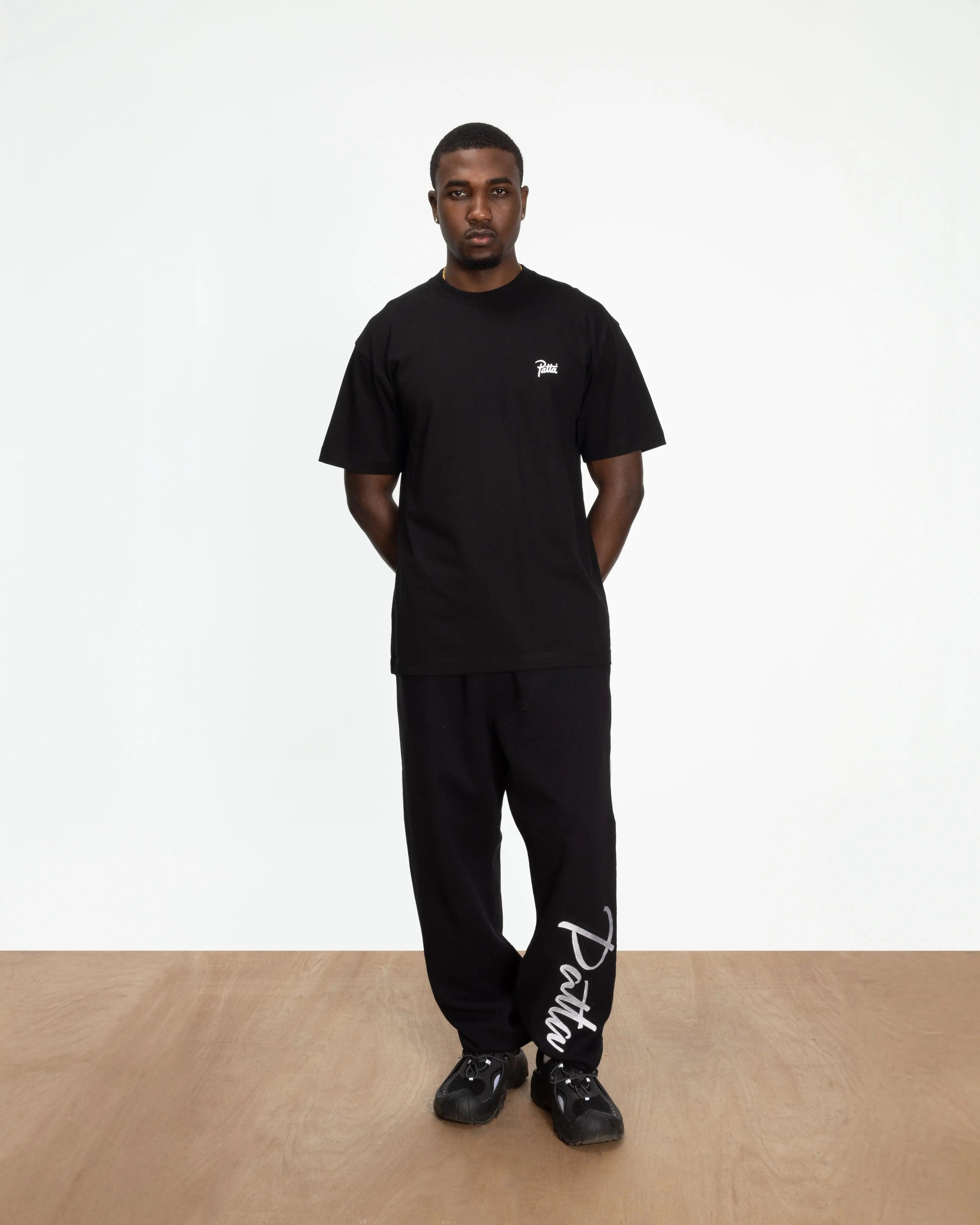 Classic Patta Embro Classic Jogging Pants (Black)