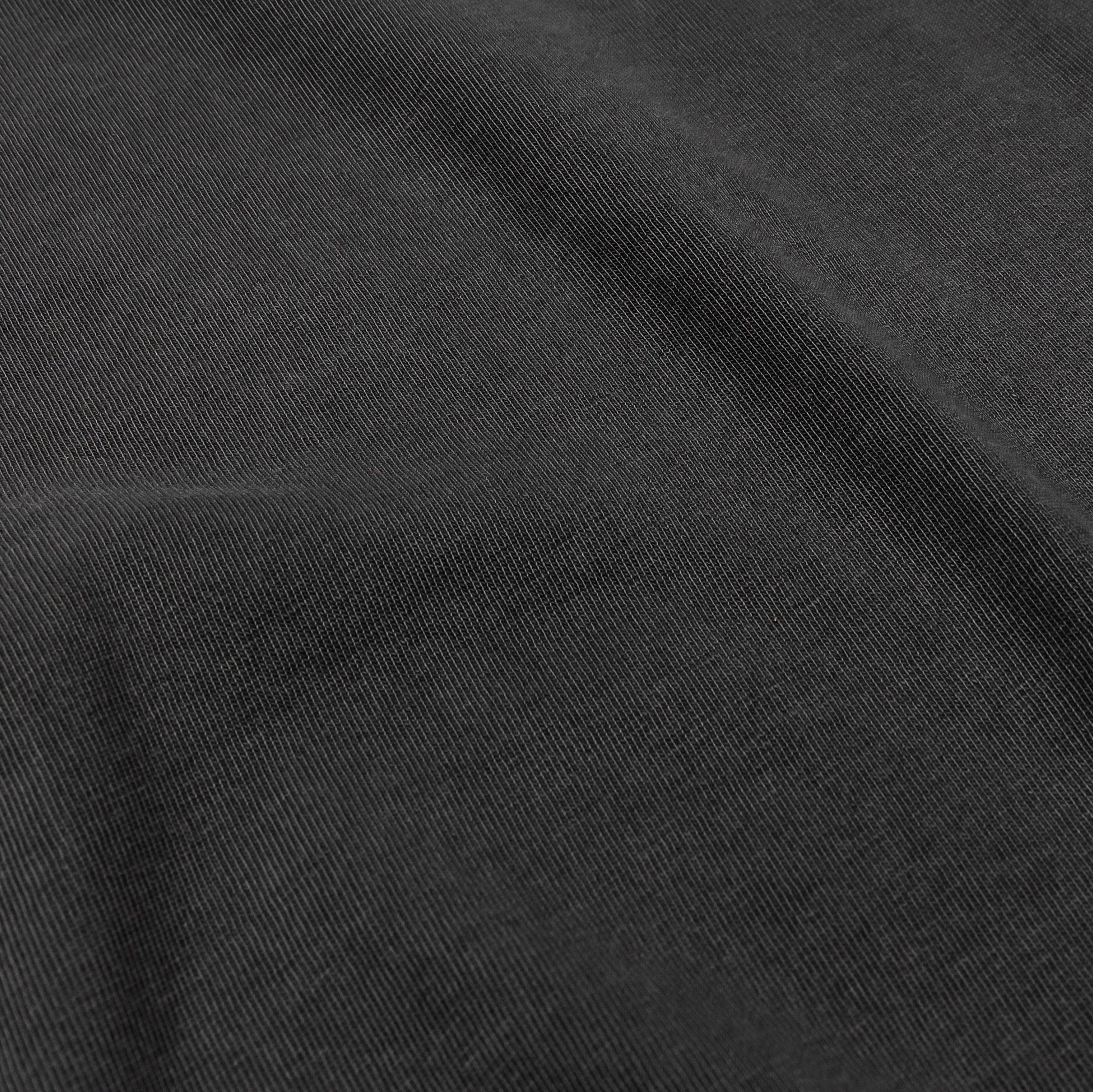 Maison Article Solid Washed Out Mens Short Sleeve Shirt (Dark Grey)