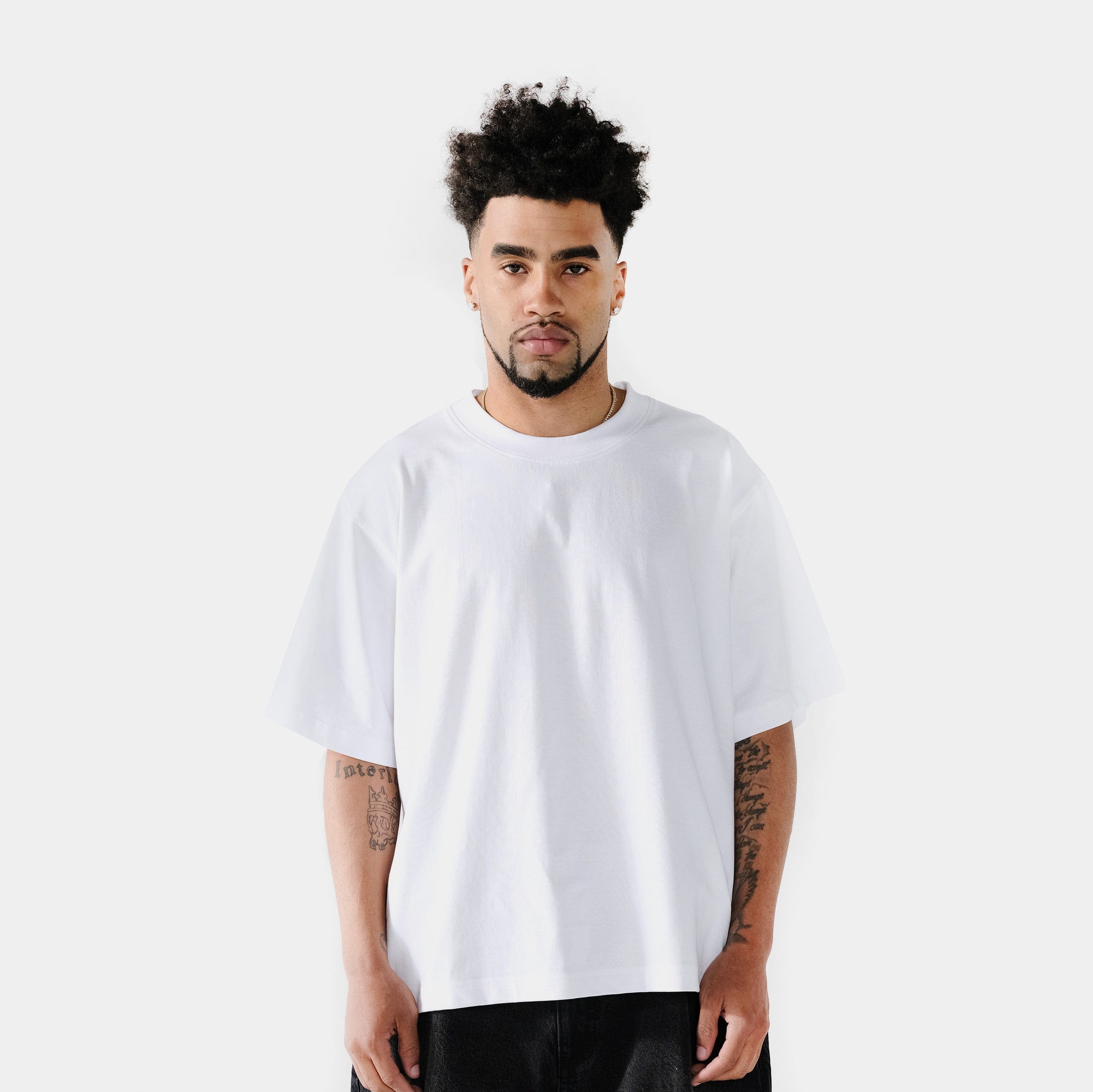 Maison Article Solid Novelty Mens Short Sleeve Shirt (White)