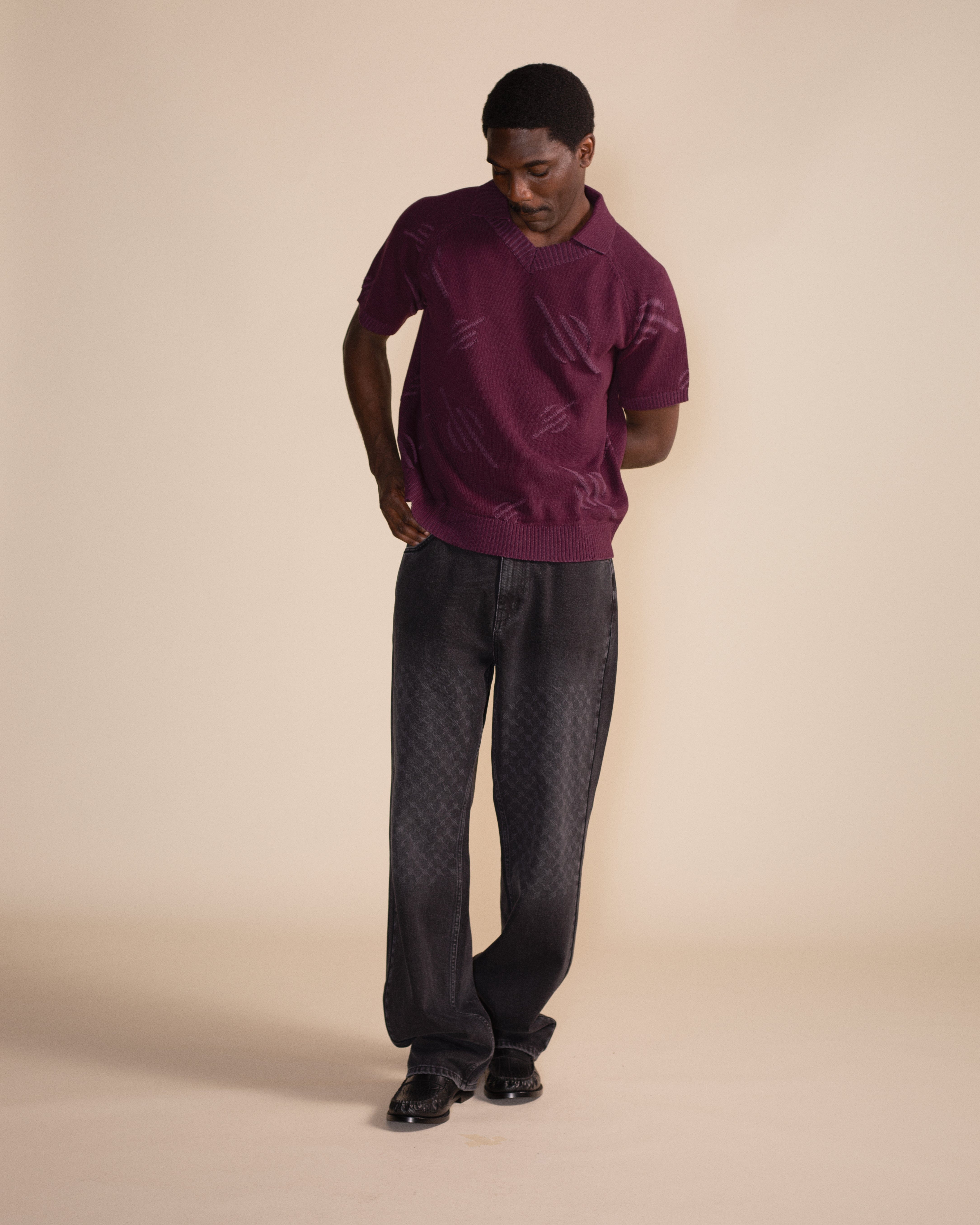 Monogram Black Amba Monogram Jeans