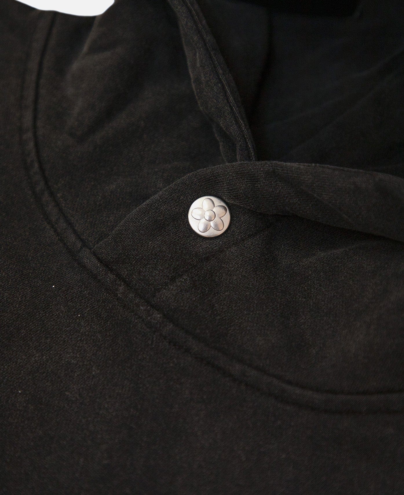 Vandy The Pink Washed Paint Splash Flower Hoodie (Black)
