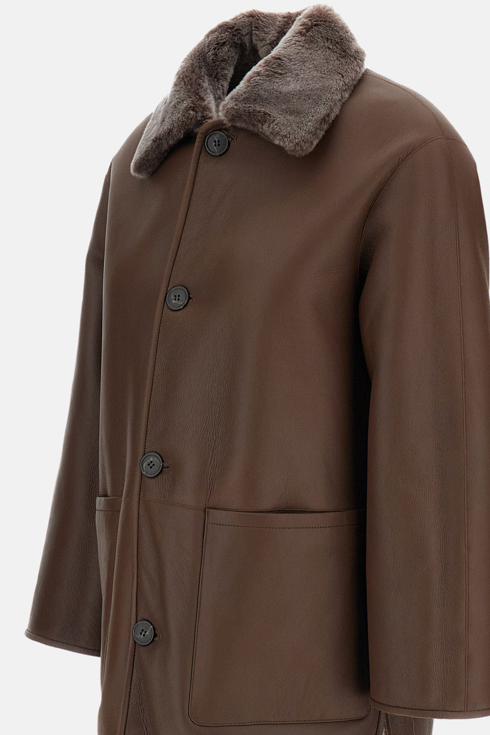 Arma NICOLA GIACCA REVERSIBILE IN SHEARLING E NAPPA