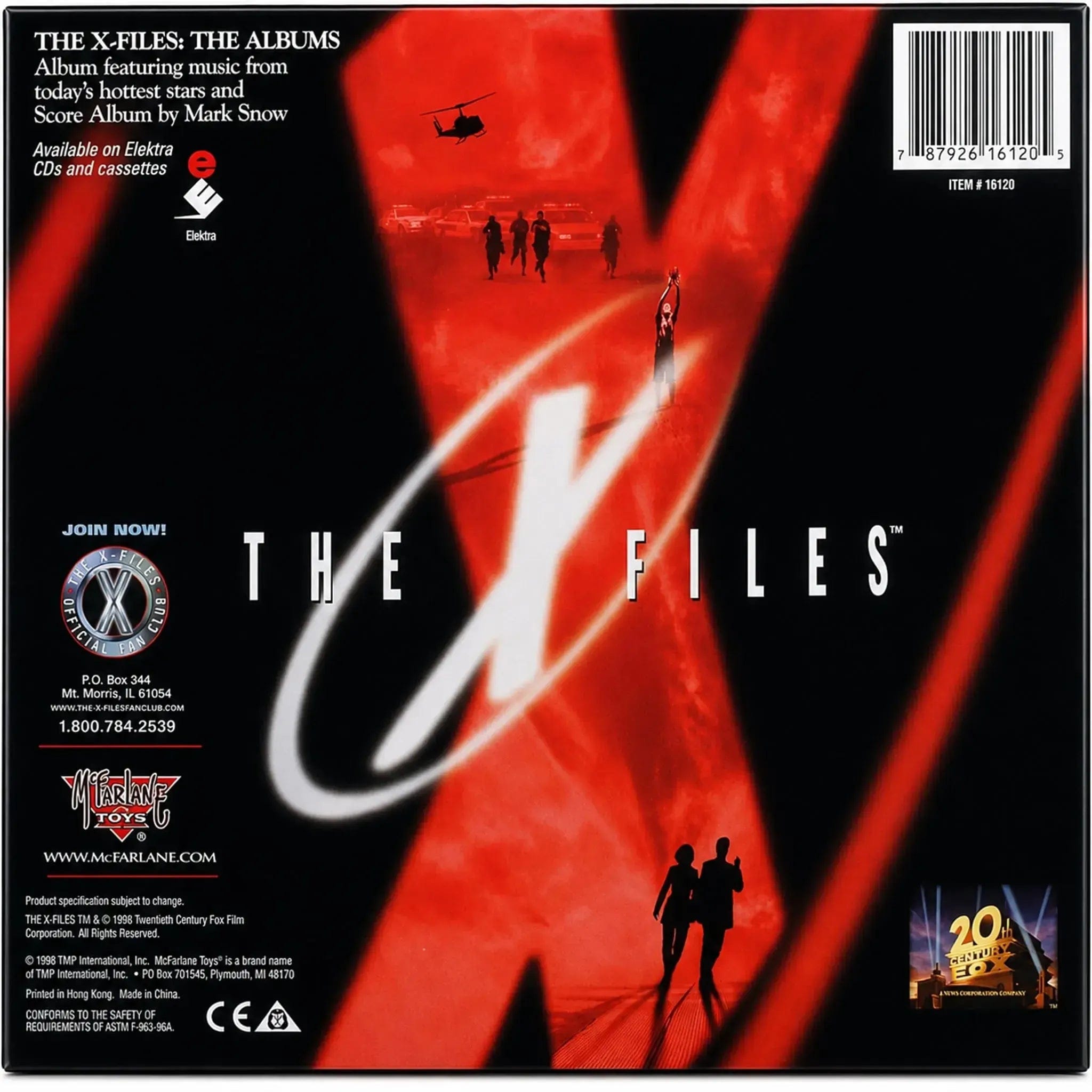 Mcfarlane Toys The X - Files - Fight the Future 3 - Pack Action Figure Set (Agent Fox Mulder, Agent Dana Scully & Attack Alien) - McFarlane Toys - Ultra Action Figures Series - (1998)