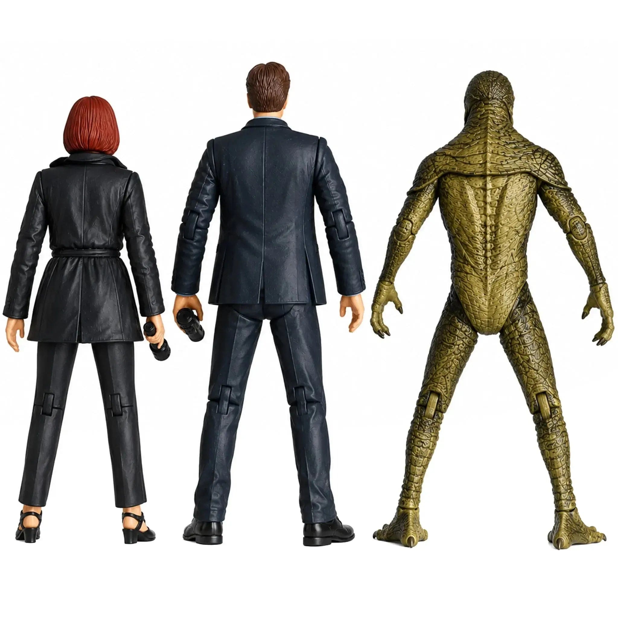 Mcfarlane Toys The X - Files - Fight the Future 3 - Pack Action Figure Set (Agent Fox Mulder, Agent Dana Scully & Attack Alien) - McFarlane Toys - Ultra Action Figures Series - (1998)