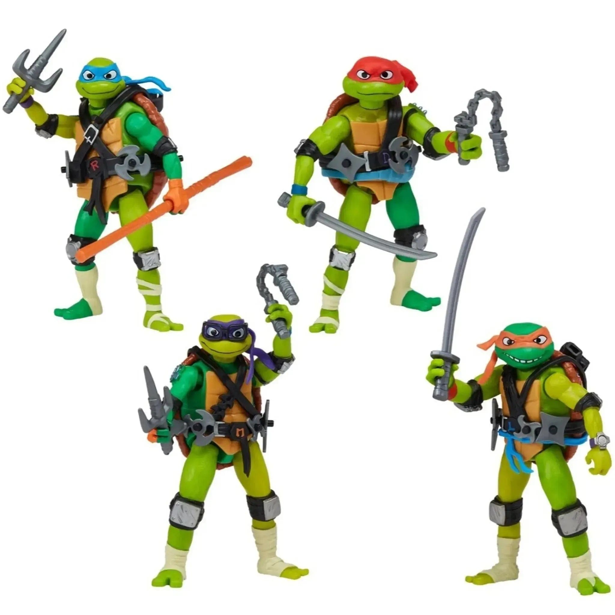 Playmates Toys Tales of the Teenage Mutant Ninja Turtles - Mix ‘N Match Turtles 4 - Pack Action Figure Set (Leonardo, Donatello, Michelangelo, Raphael) - Playmates Toys - (2024)