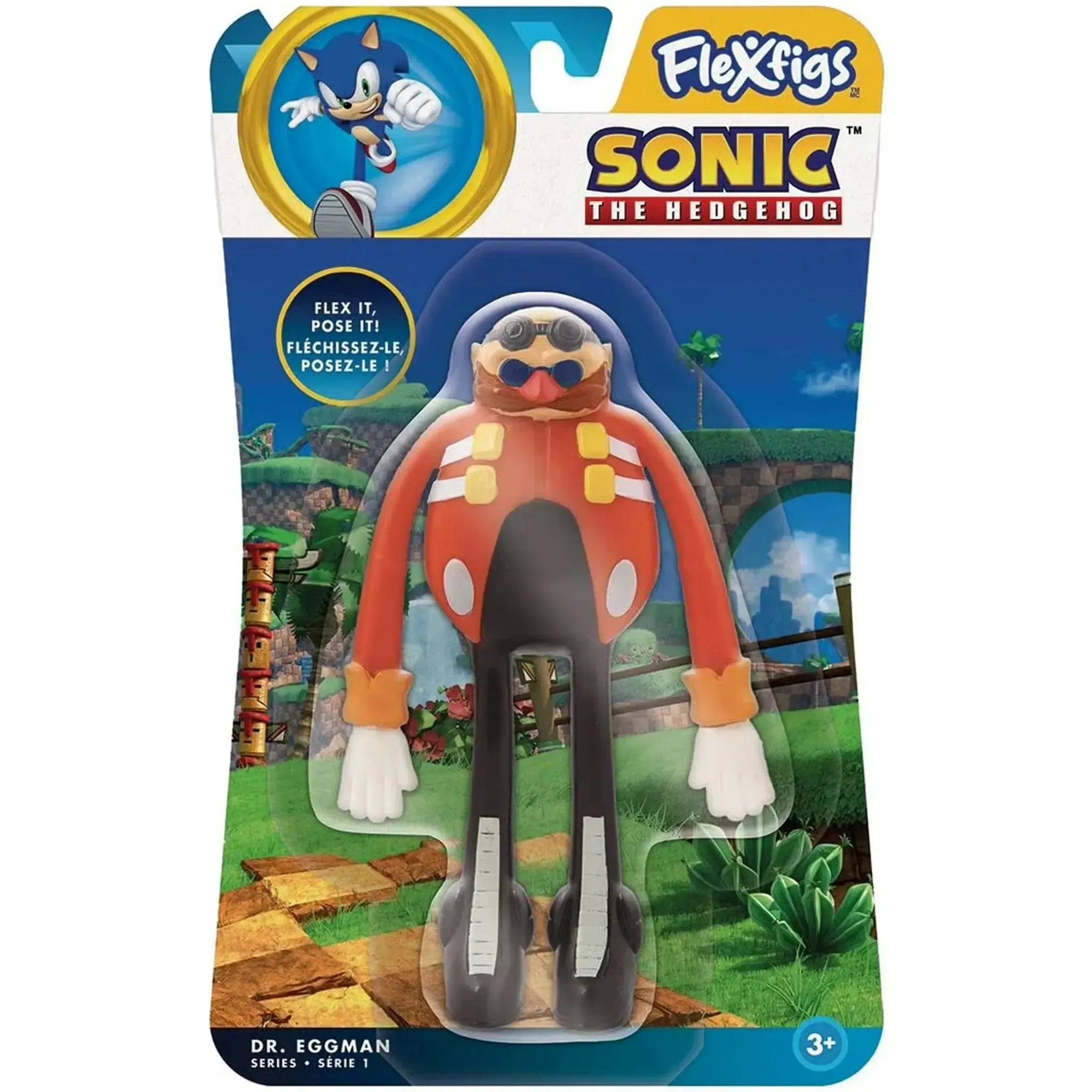 TCG Toys Sonic the Hedgehog - Bendable Dr. Eggman Action Figure (5.25") - TGC Toys - Flexfigs Series 1 - (2025)
