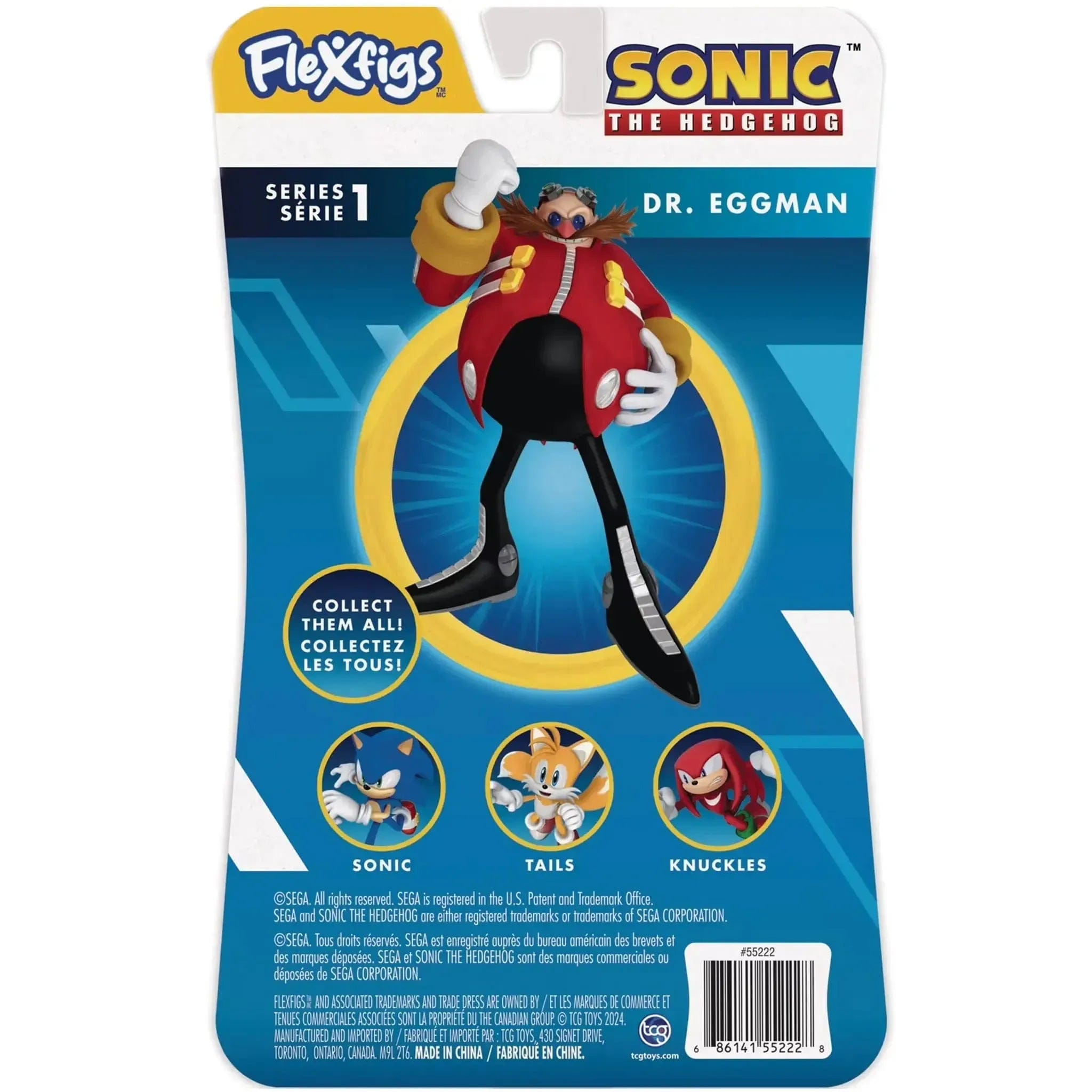 TCG Toys Sonic the Hedgehog - Bendable Dr. Eggman Action Figure (5.25") - TGC Toys - Flexfigs Series 1 - (2025)