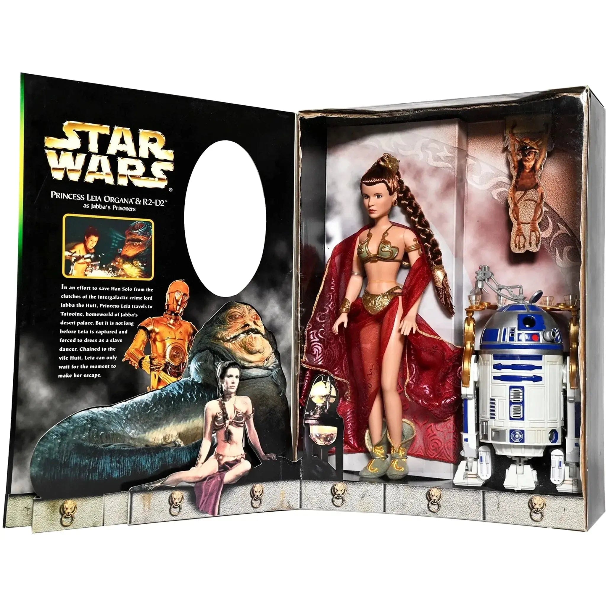 Hasbro Star Wars - Jabba’s Prisoners Princess Leia Organa & R2 - D2 Doll Figure Set (Limited Edition) - Hasbro - Princess Leia Collection (1998)