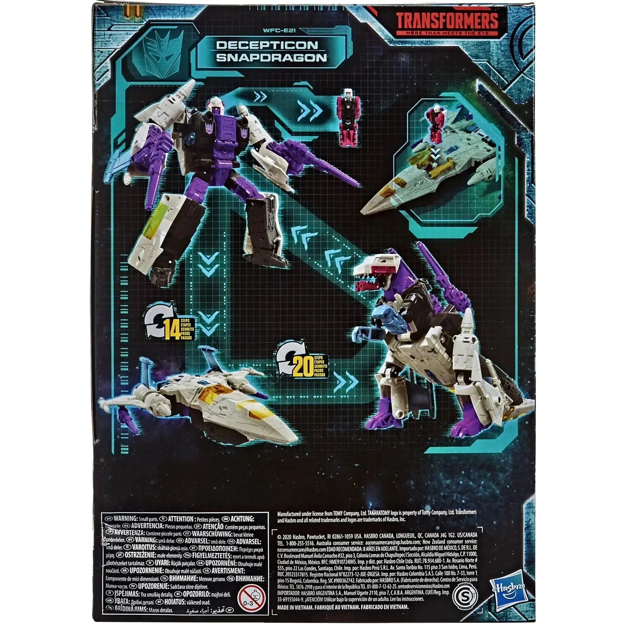 Hasbro Transformers: War for Cybertron Trilogy - Decepticon Snapdragon Action Figure (7", Voyager Class) - Hasbro - Transformers Generations Earthrise Series - (2020)