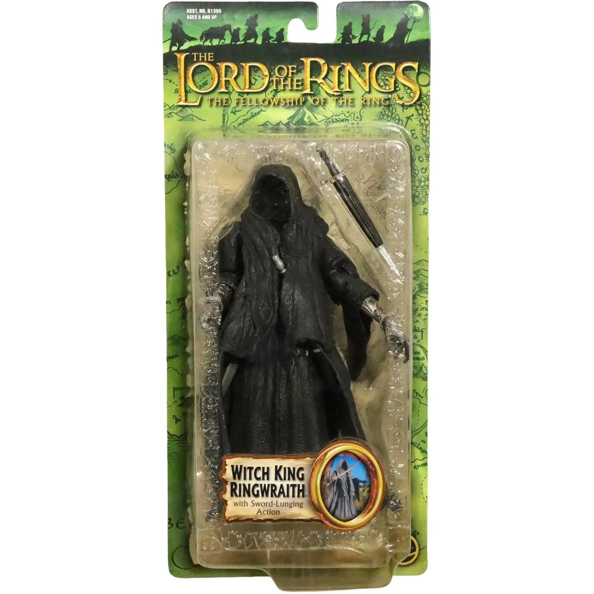 Toy Biz The Lord of the Rings: The Fellowship of the Ring - Sword Lunging Witch King Ringwraith Action Figure (7") - Toy Biz - (2003)
