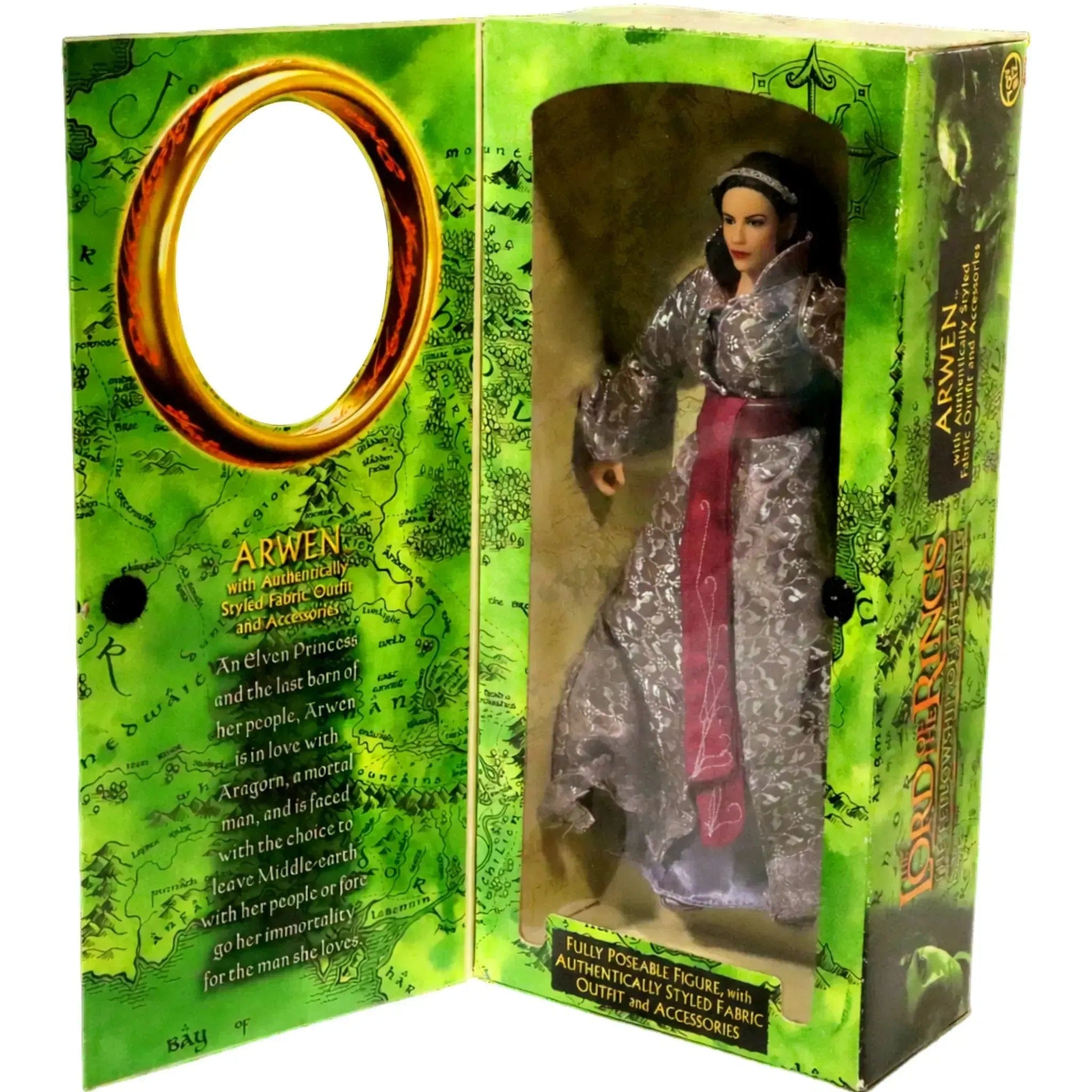 Toy Biz The Lord of the Rings: The Fellowship of the Ring - Arwen Action Figure with Authentically Styled Fabric Outfit (12") - Toy Biz - Special Edition Collector Series - (2001)