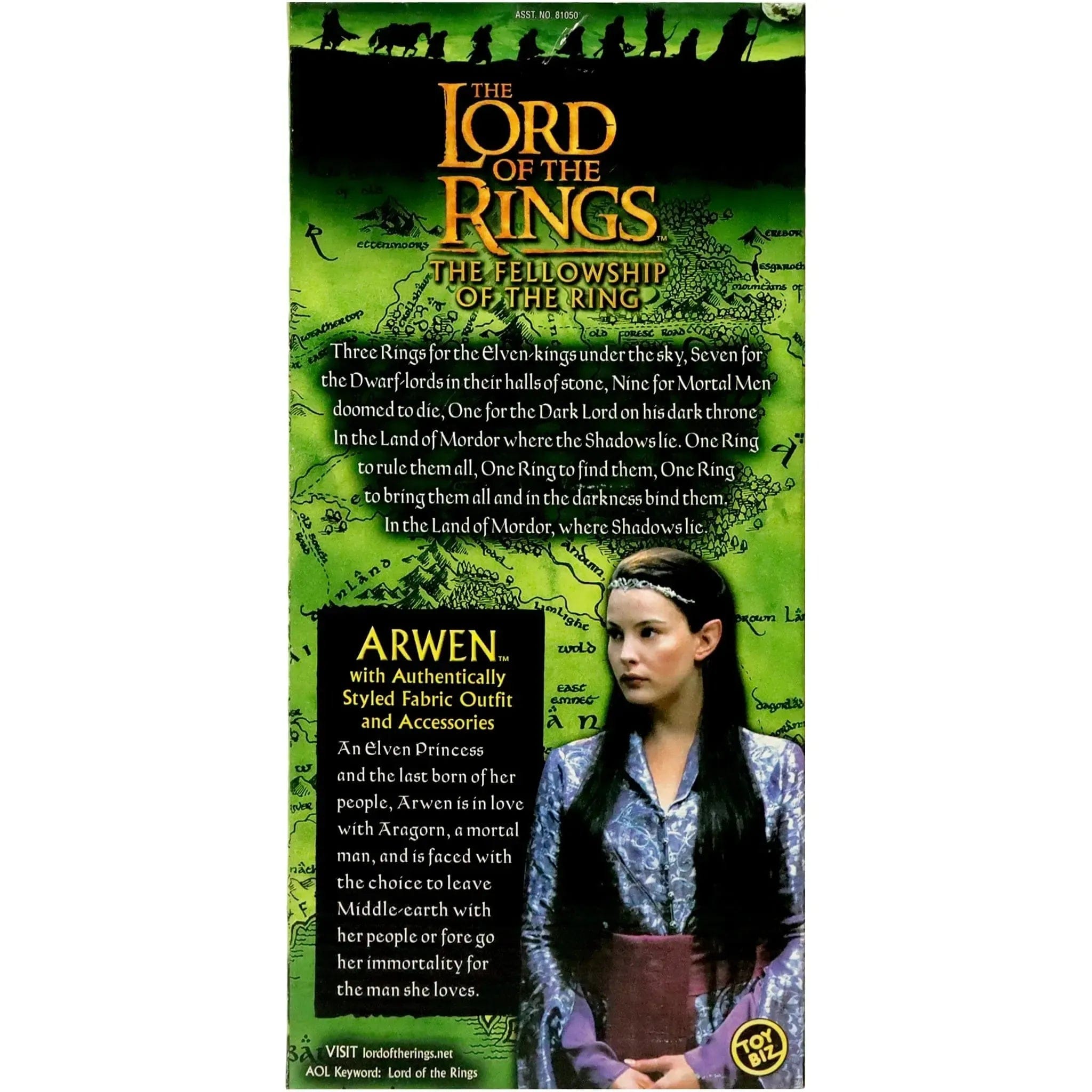 Toy Biz The Lord of the Rings: The Fellowship of the Ring - Arwen Action Figure with Authentically Styled Fabric Outfit (12") - Toy Biz - Special Edition Collector Series - (2001)